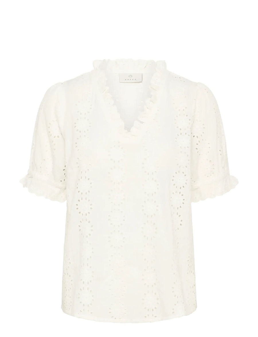 Kaffe - KAdona Blouse - kurzärmelige blusen - chalk - 1