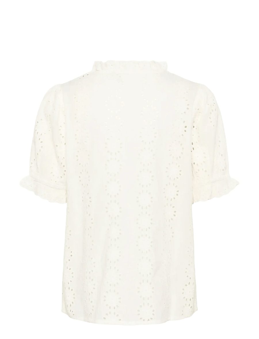 Kaffe - KAdona Blouse - kurzärmelige blusen - chalk - 2