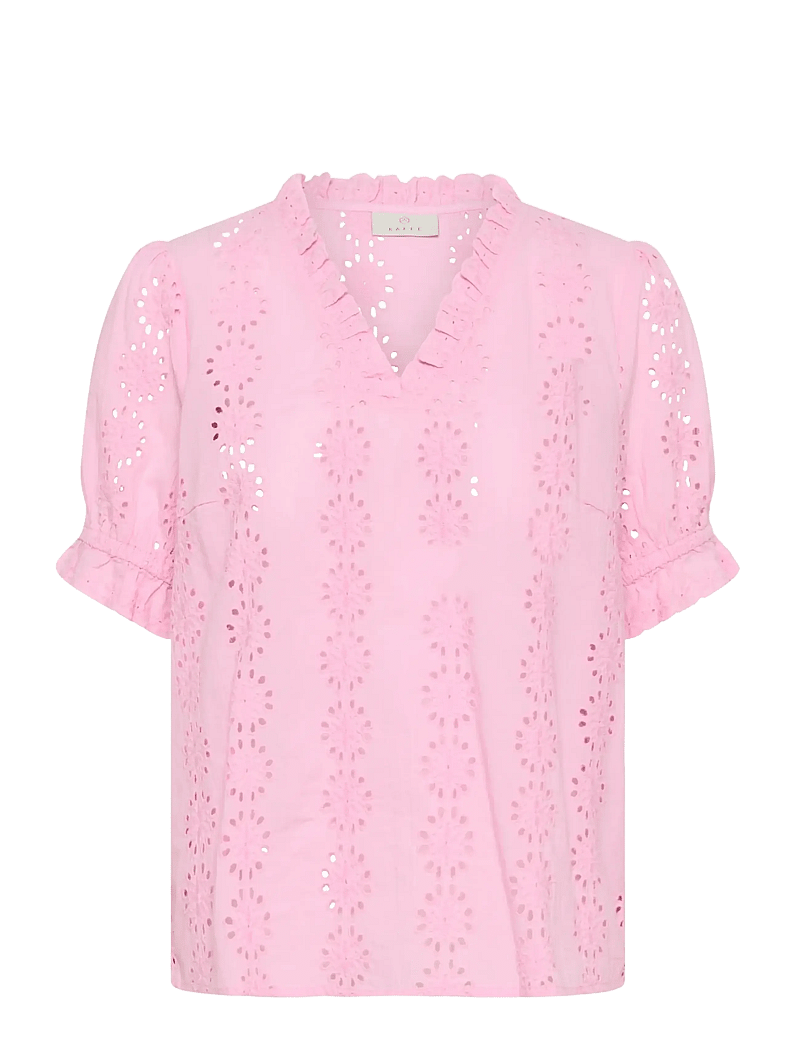 Kaffe - KAdona Blouse - kortærmede bluser - pink frosting - 1