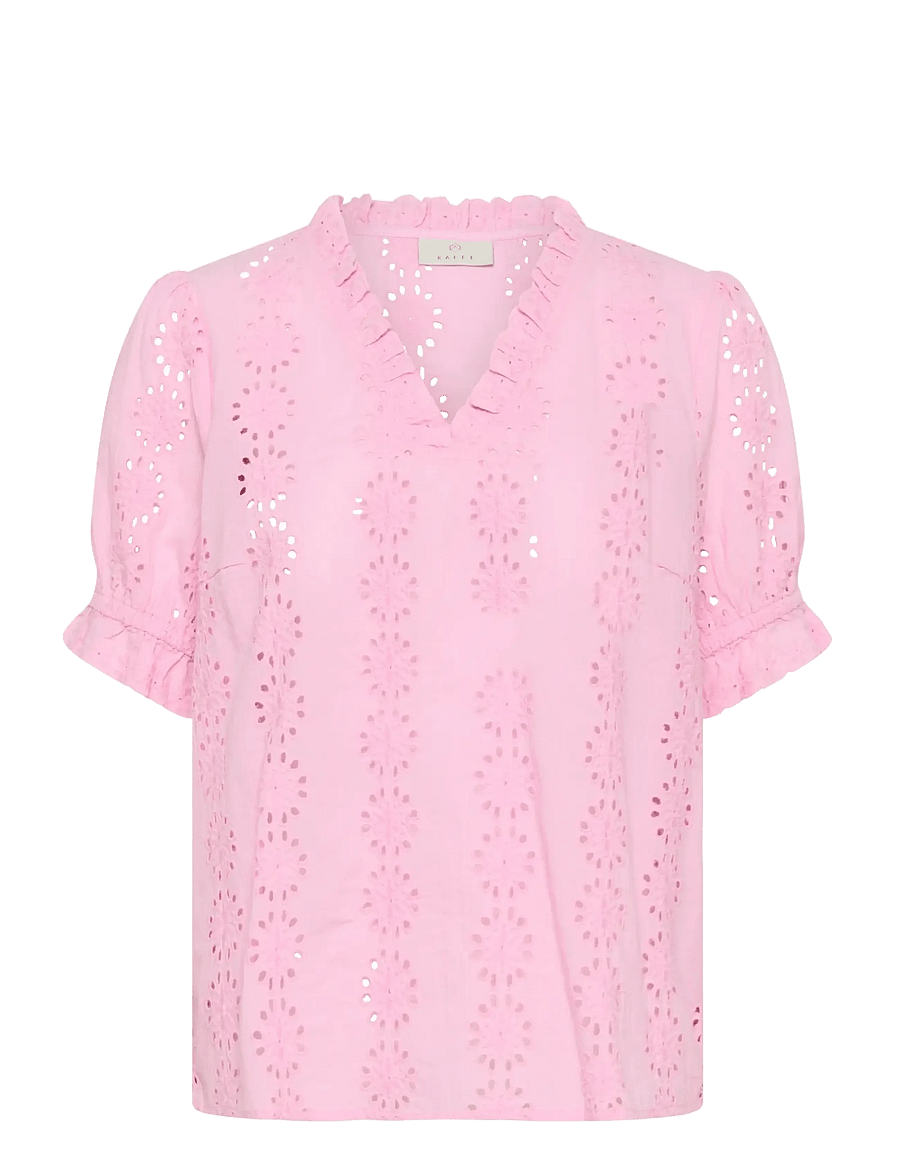 Kaffe - KAdona Blouse - kurzärmelige blusen - pink frosting - 1