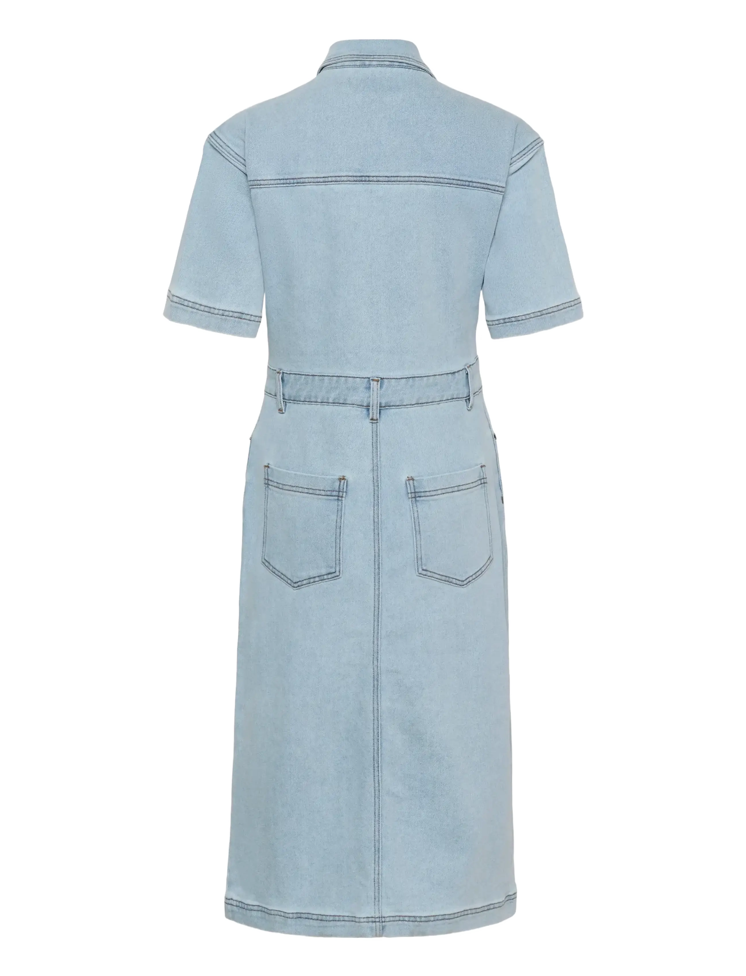 Kaffe - KAminna Dress - zomerjurken - light blue washed denim - 2