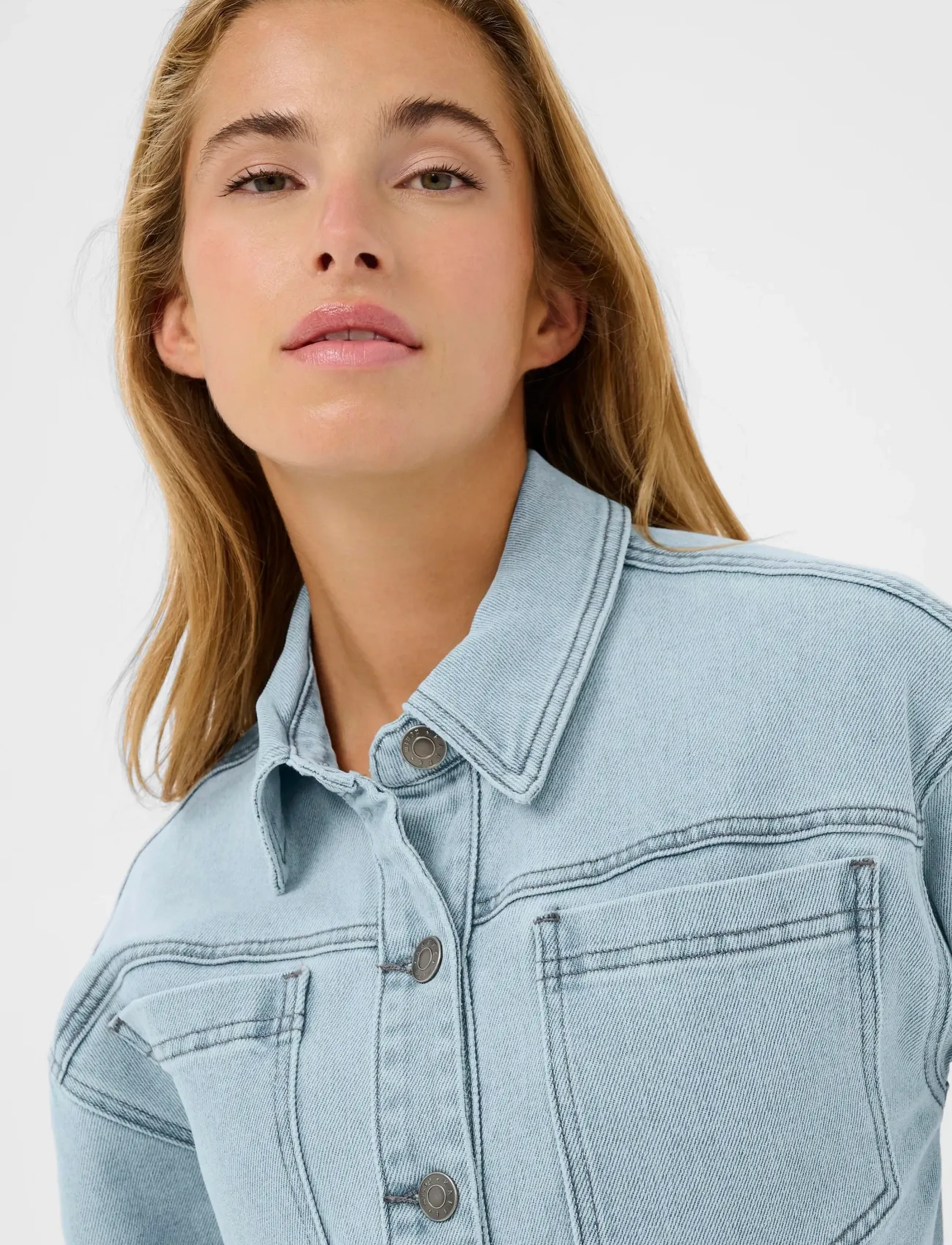 Kaffe - KAminna Dress - zomerjurken - light blue washed denim - 5