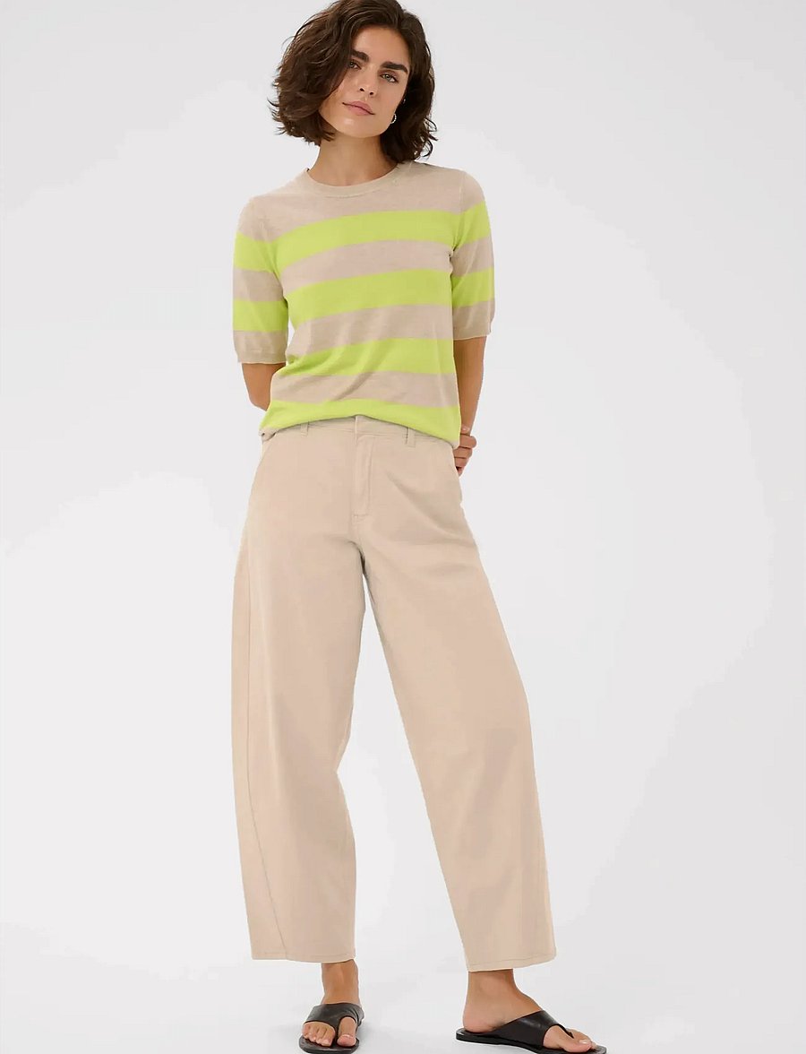 Kaffe - KAmette Barrel Pant - barrel-püksid - feather gray - 3