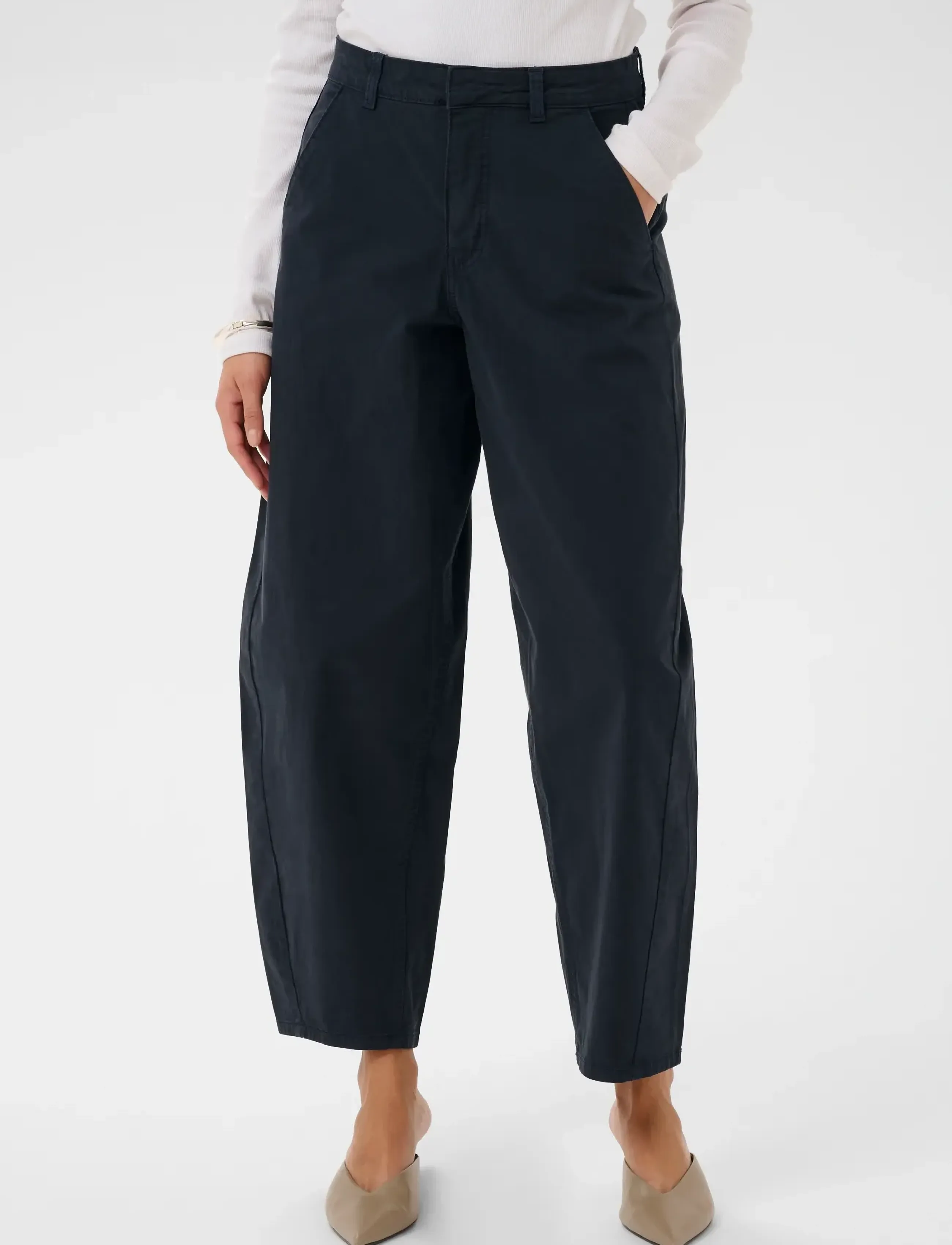 Kaffe KAmette Barrel Pant - Pantalons - MIDNIGHT MARINE / navy