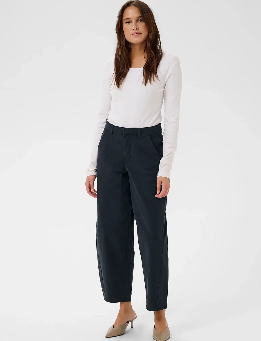 Kaffe - KAmette Barrel Pant - barrel-bukser - midnight marine - 3