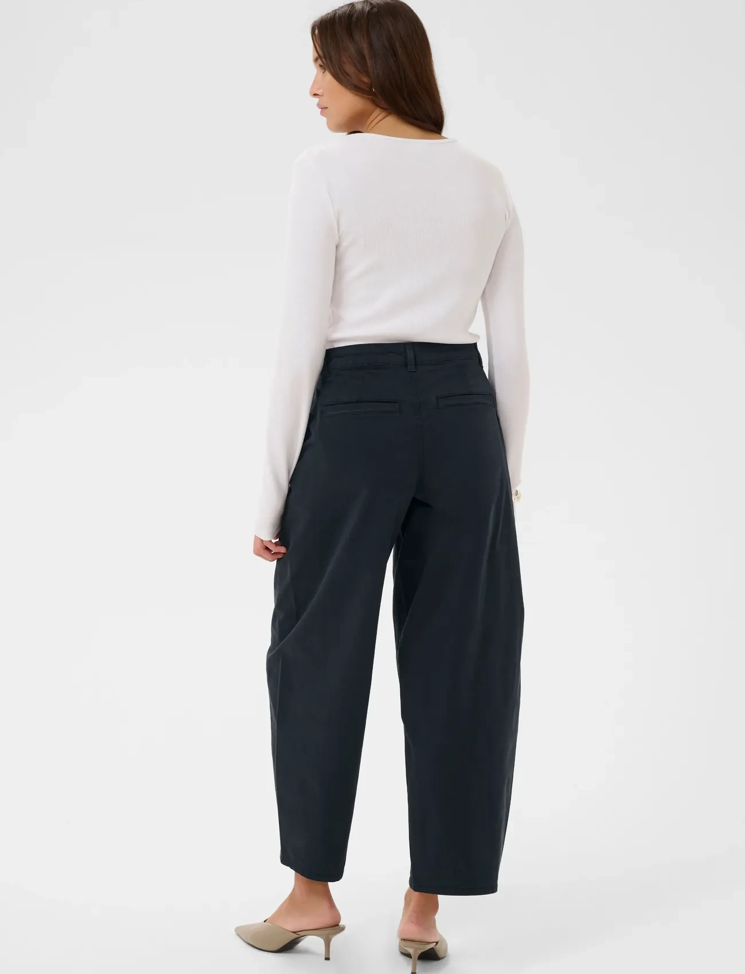 Kaffe - KAmette Barrel Pant - barrel-hosen - midnight marine - 4