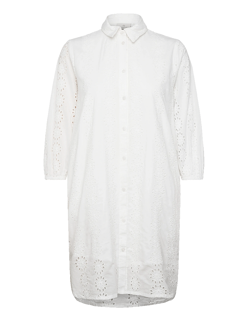 Kaffe - KAdona Shirt Dress - skjortekjoler - chalk - 0