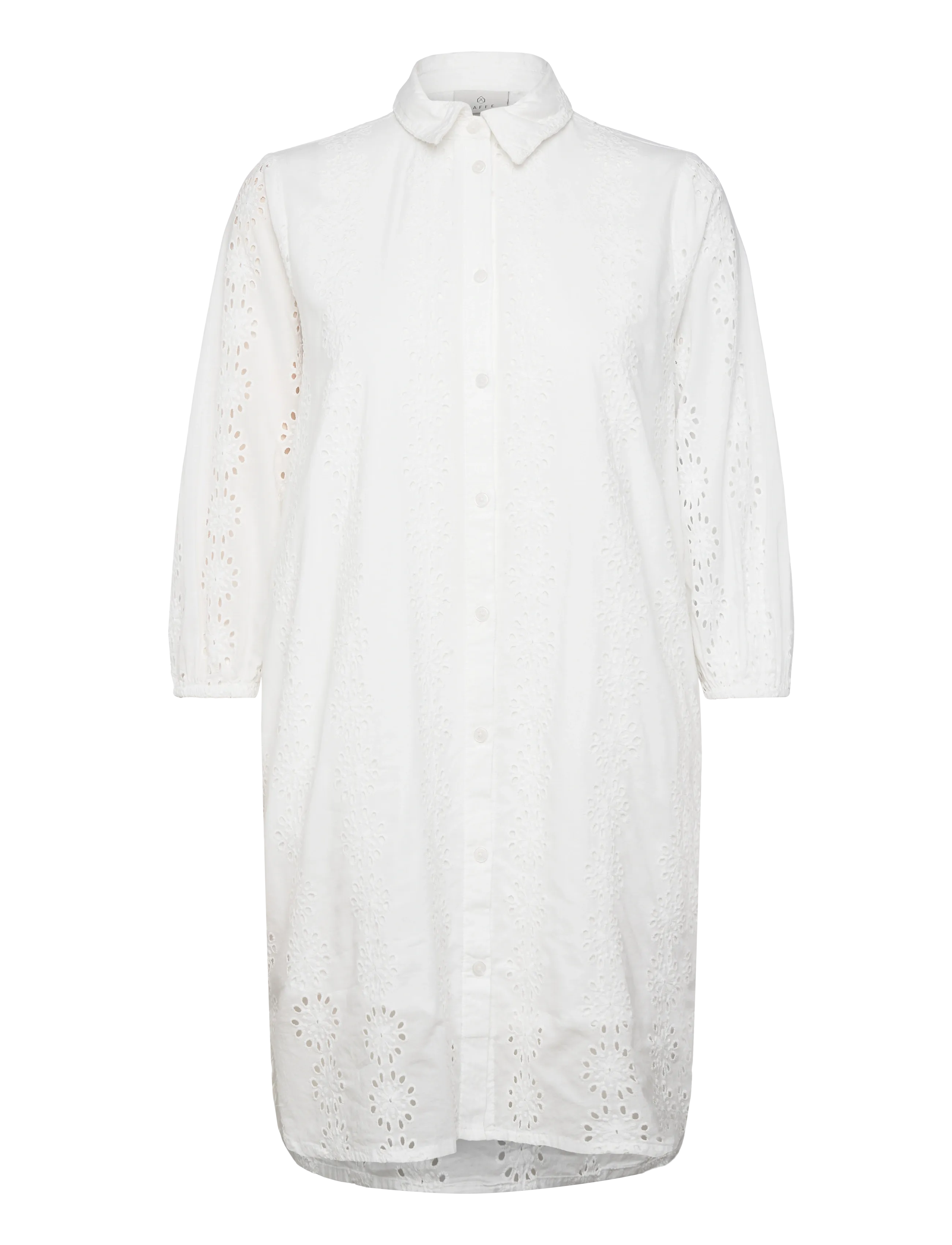 Kaffe KAdona Shirt Dress - Hemdkleider - CHALK / white