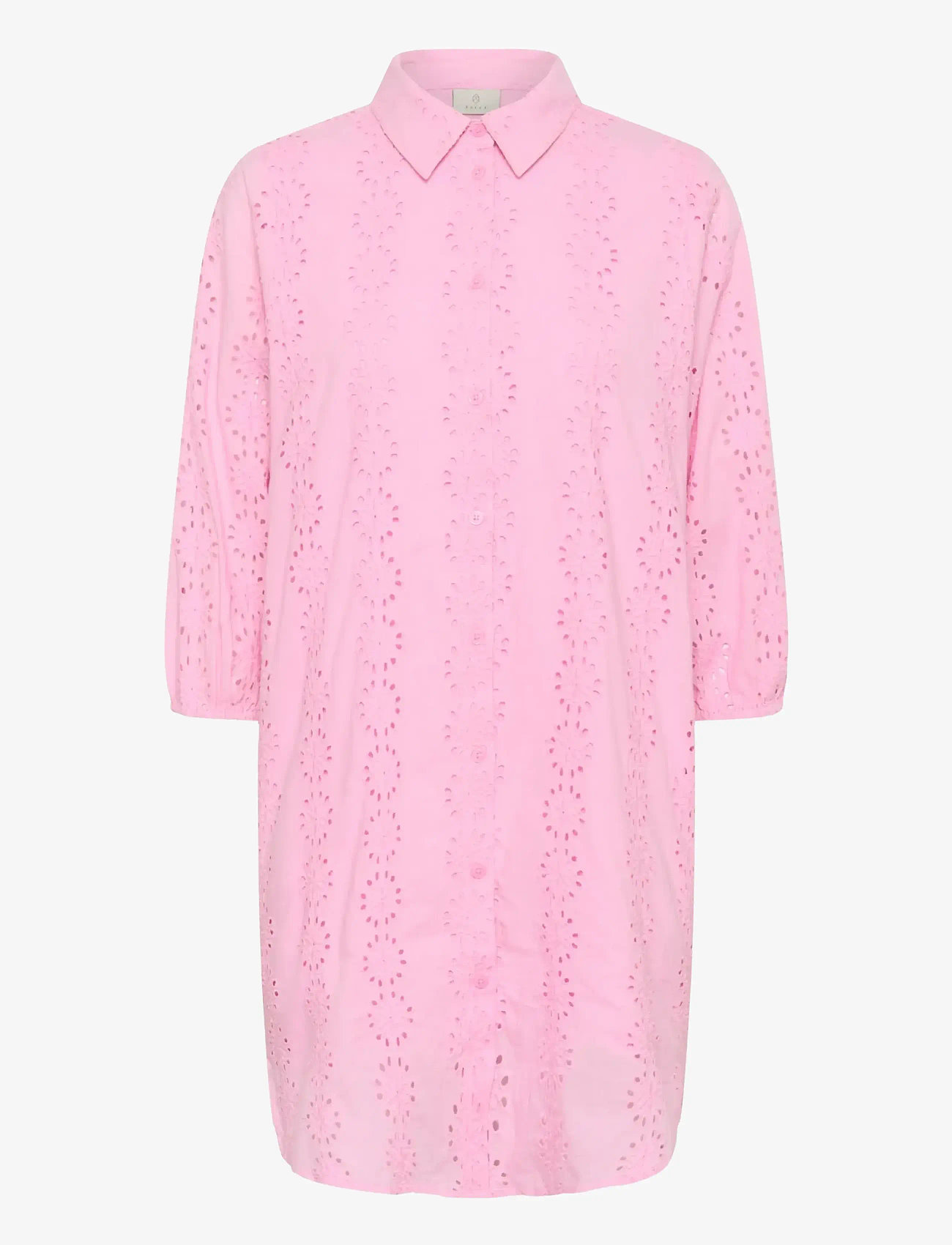 Kaffe - KAdona Shirt Dress - skjortekjoler - pink frosting - 1