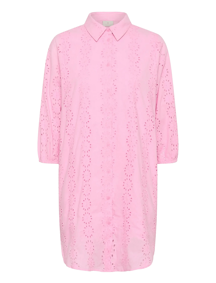 Kaffe - KAdona Shirt Dress - skjortekjoler - pink frosting - 1