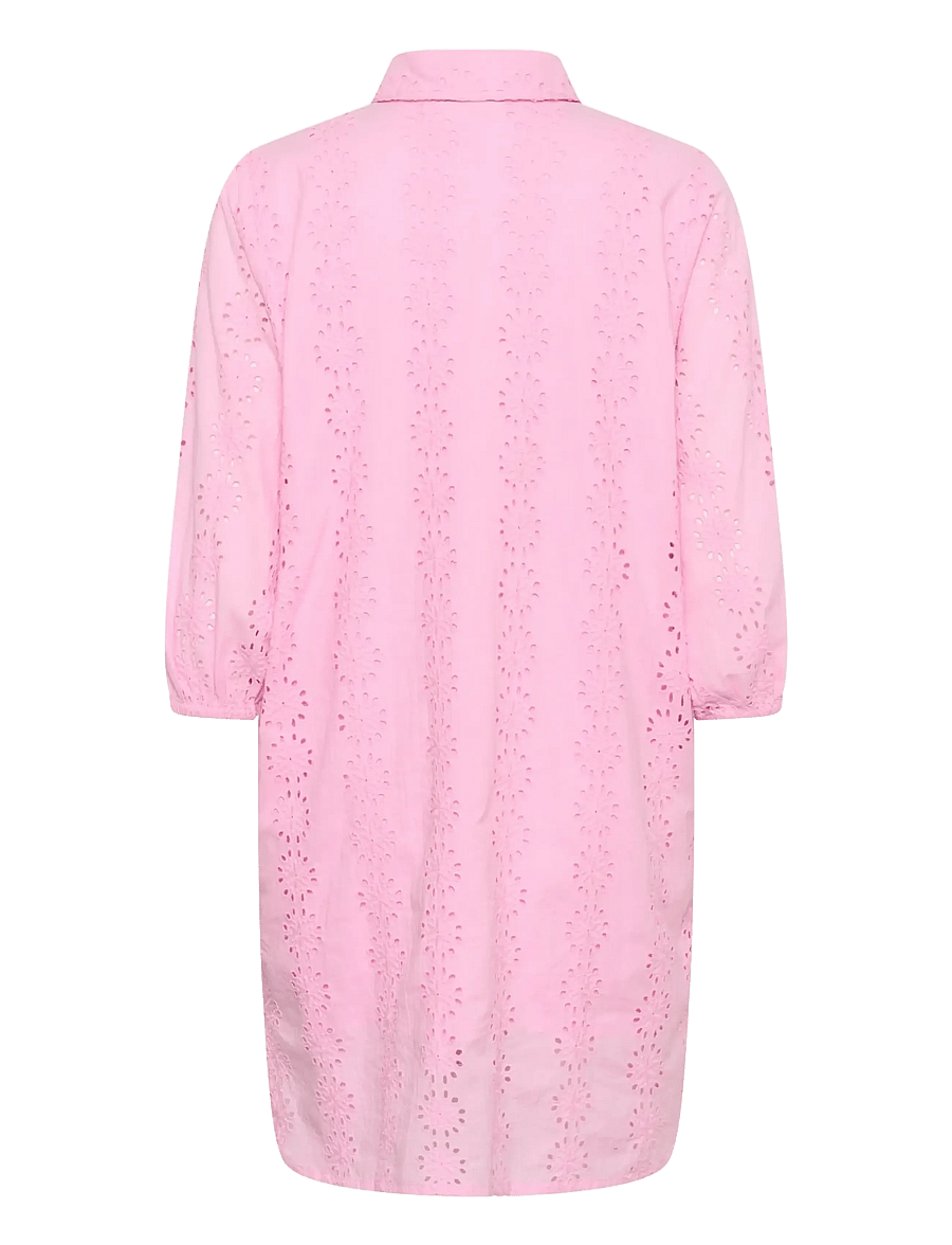 Kaffe - KAdona Shirt Dress - skjortekjoler - pink frosting - 2