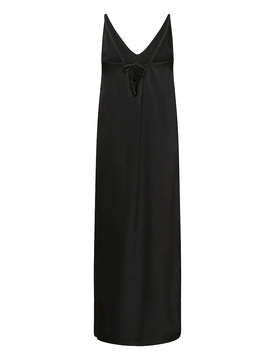 Kaffe - KArory Sateen Dress - sukienki na ramiączkach - black deep - 2