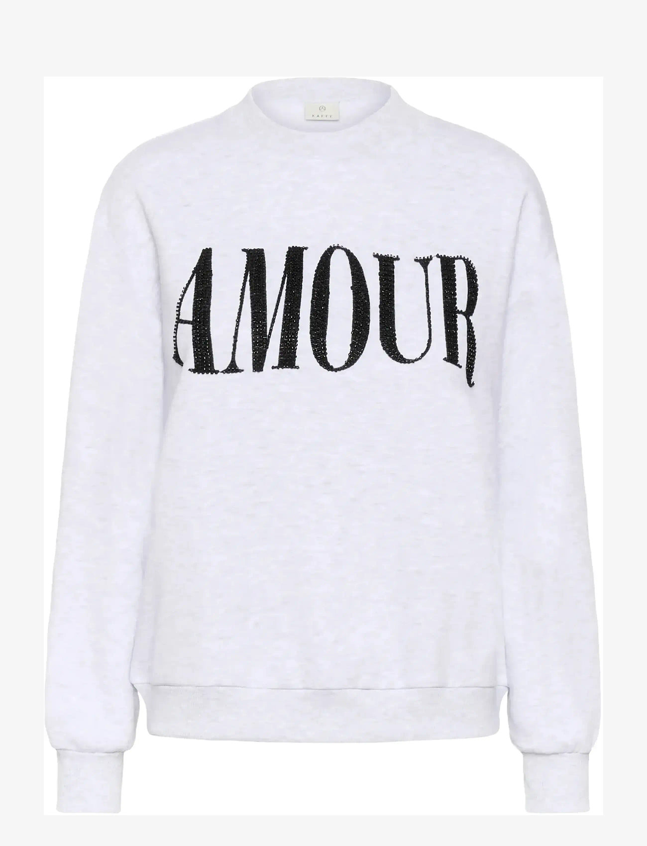 Kaffe - KAmelody Sweatshirt - dressipluusid - light grey melange - 1