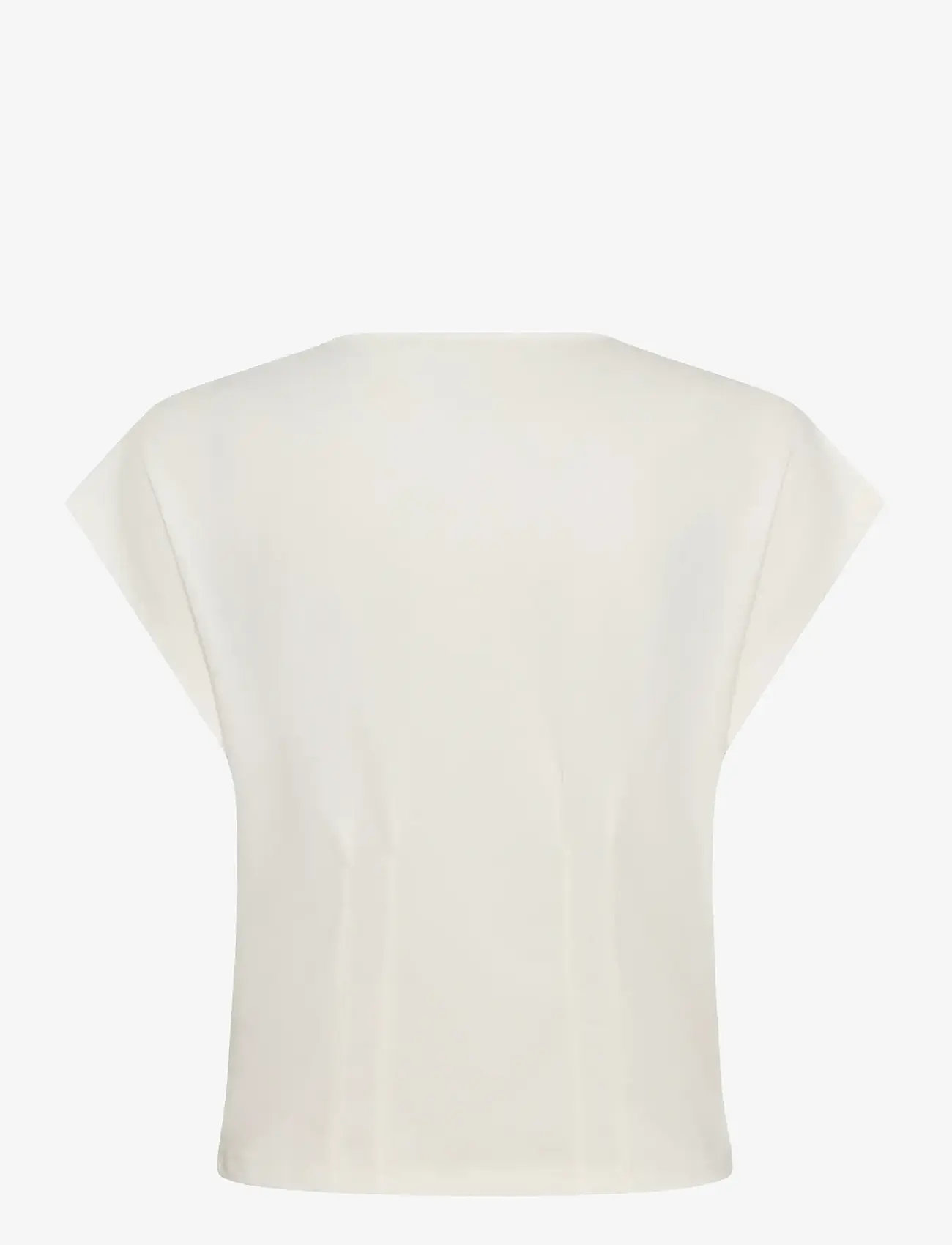 Kaffe - KAlise pleat blouse - laveste priser - chalk - 2
