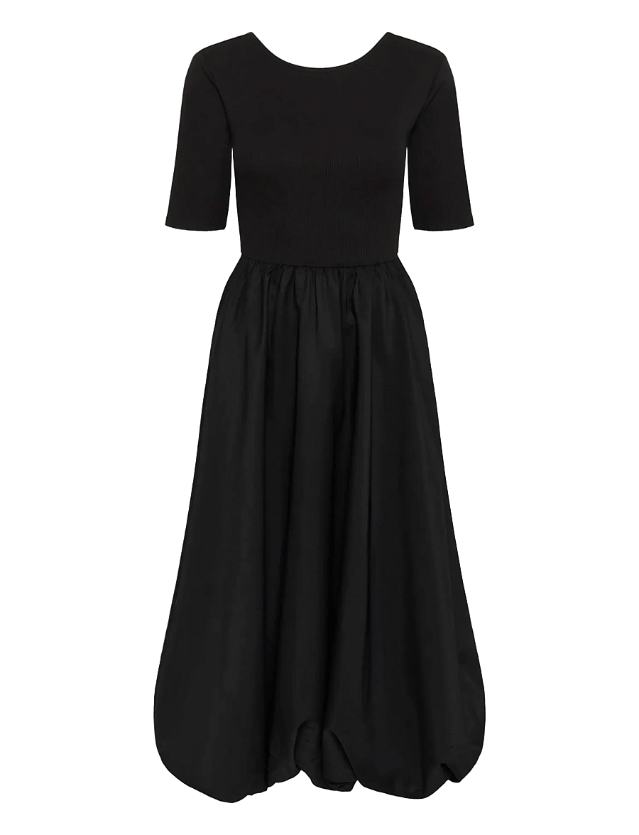 Kaffe - KAkirsten 1/2 SL Dress - konfirmation - black deep - 1