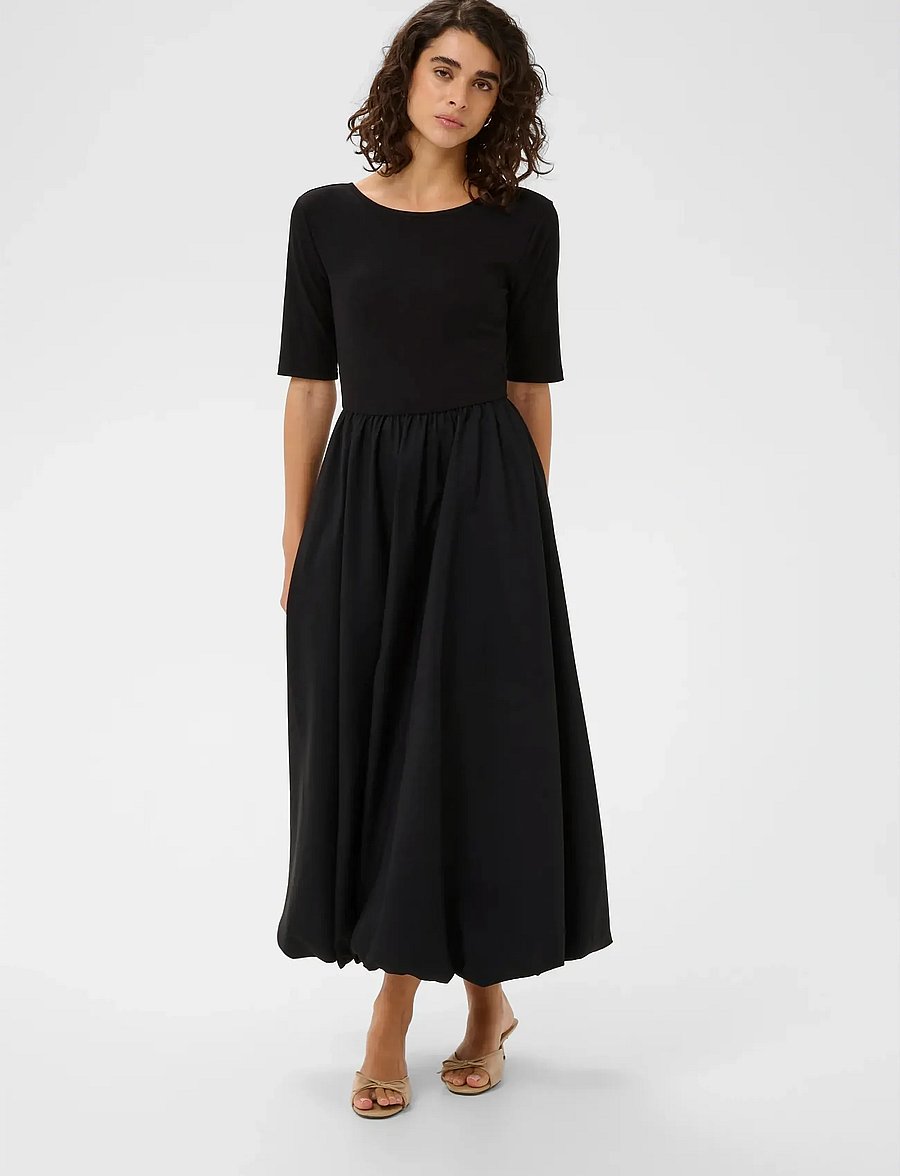 Kaffe - KAkirsten 1/2 SL Dress - konfirmation - black deep - 0