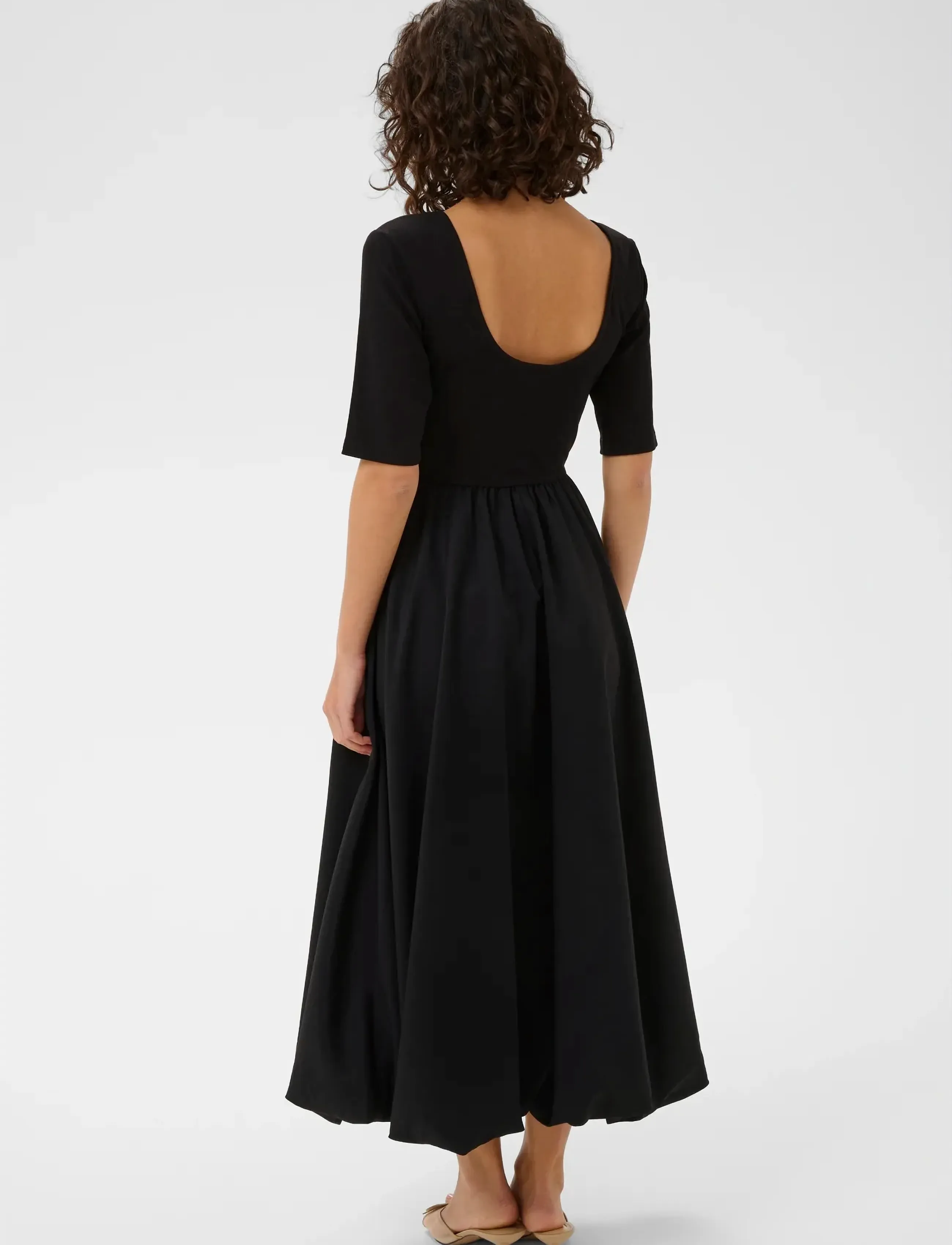Kaffe - KAkirsten 1/2 SL Dress - konfirmationstøj - black deep - 3