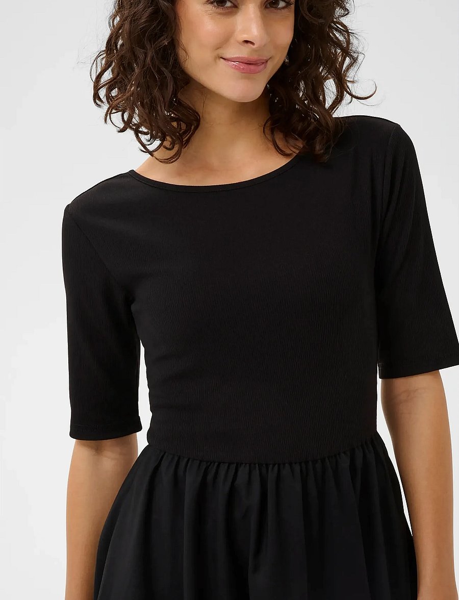 Kaffe - KAkirsten 1/2 SL Dress - konfirmation - black deep - 4