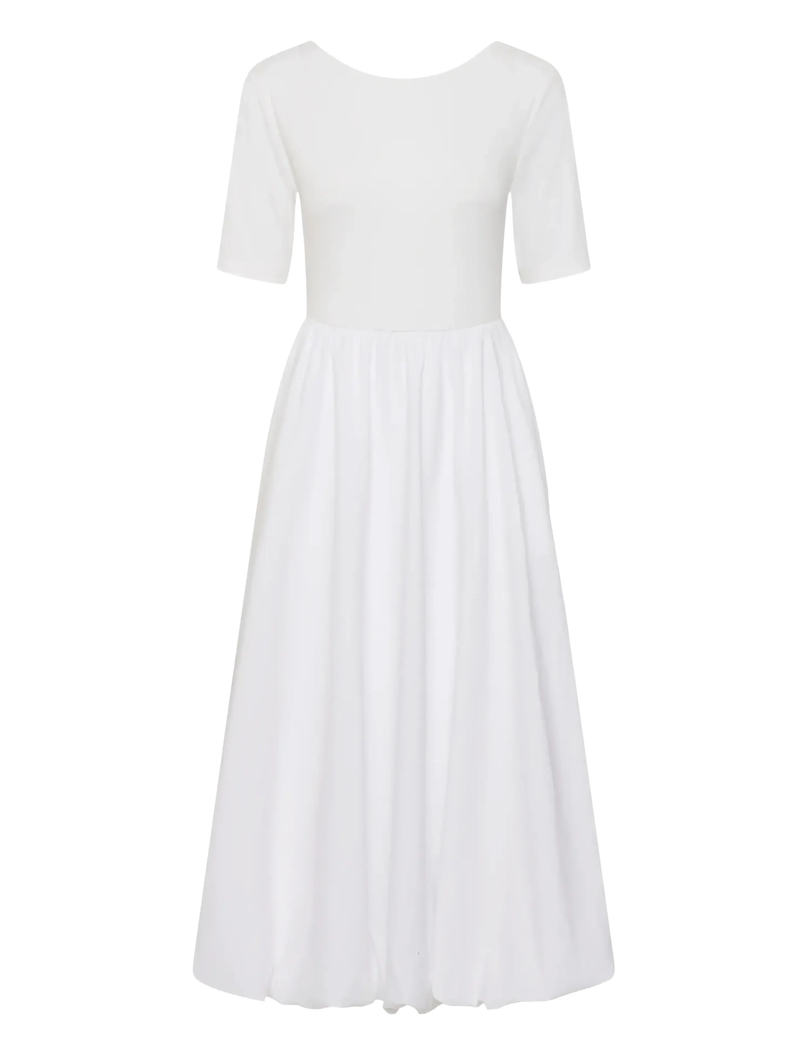 Kaffe KAkirsten 1/2 SL Dress - Maxikleider - OPTICAL WHITE / white