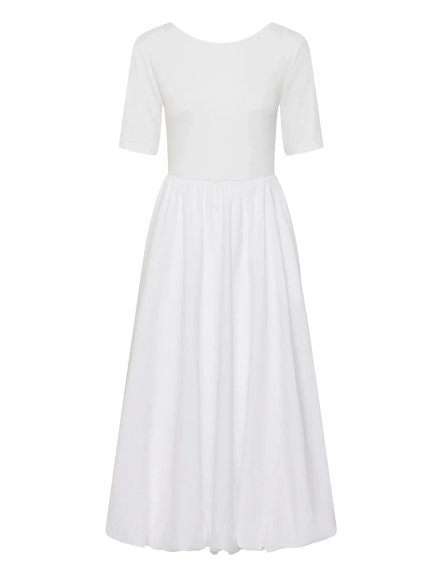 Kaffe - KAkirsten 1/2 SL Dress - confirmation - optical white - 0