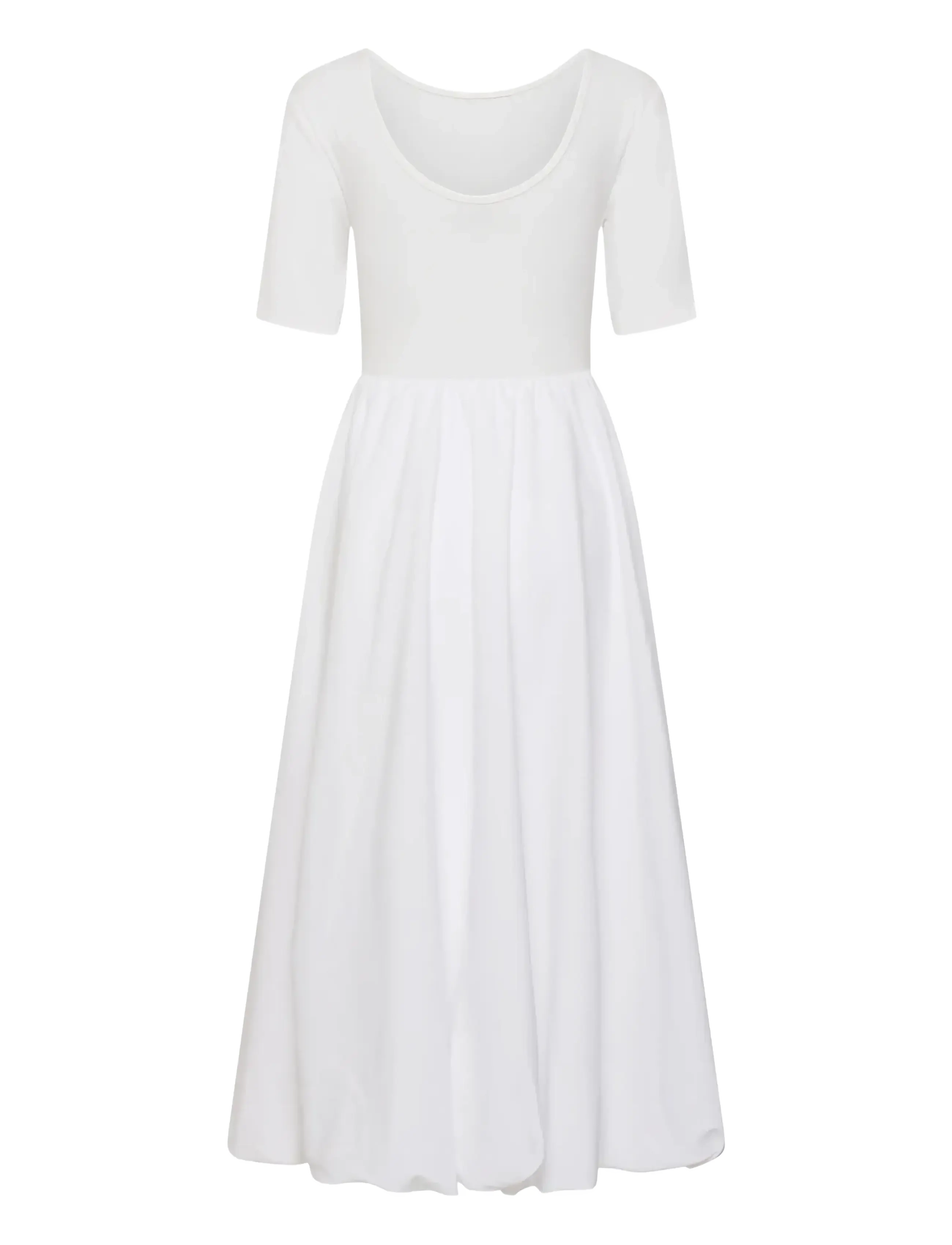 Kaffe - KAkirsten 1/2 SL Dress - konfirmatsioon - optical white - 1