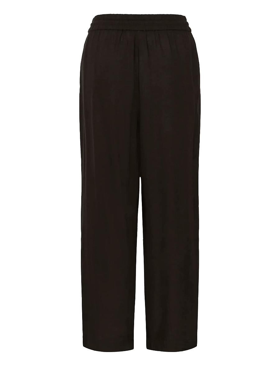 Kaffe - KAmilia Wide Pant - hosen mit weitem bein - black coffee - 2