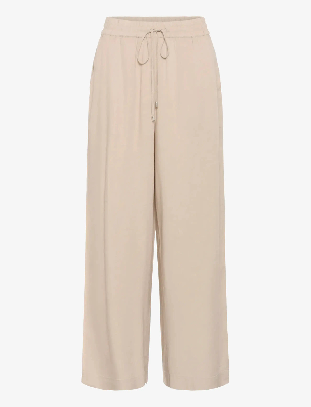 Kaffe - KAmilia Wide Pant - festtøj til outletpriser - feather gray - 1