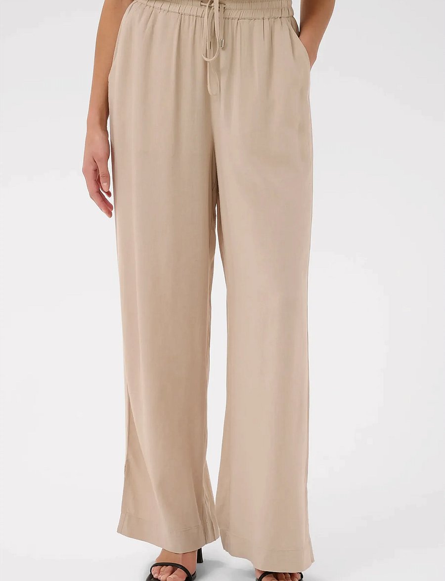 Kaffe - KAmilia Wide Pant - wide leg trousers - feather gray - 0