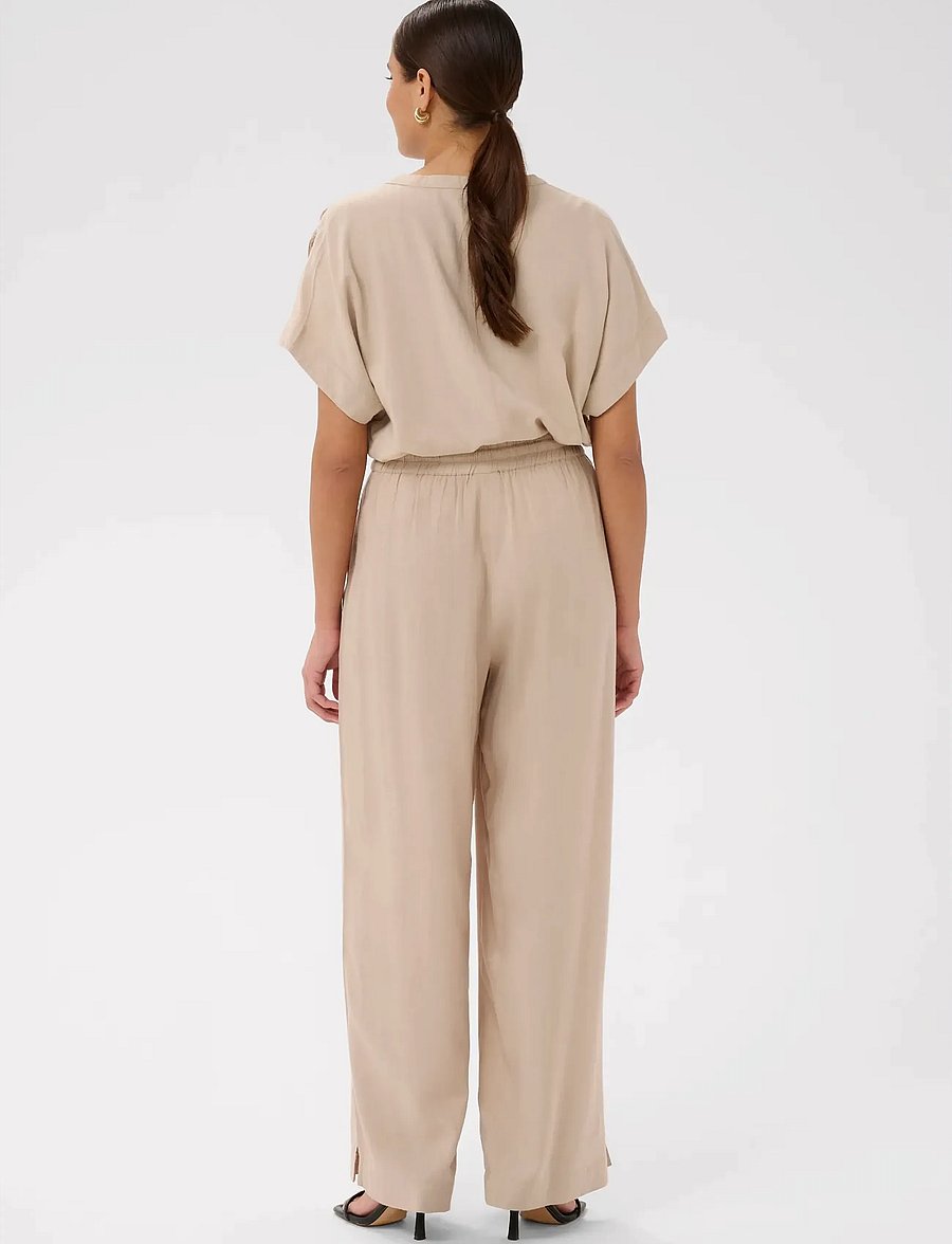 Kaffe - KAmilia Wide Pant - wide leg trousers - feather gray - 4