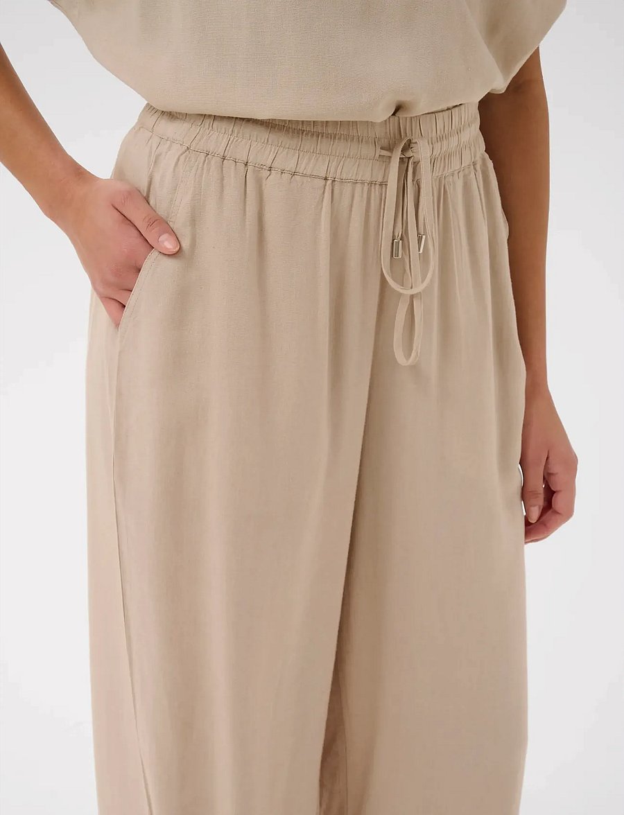 Kaffe - KAmilia Wide Pant - wide leg trousers - feather gray - 5