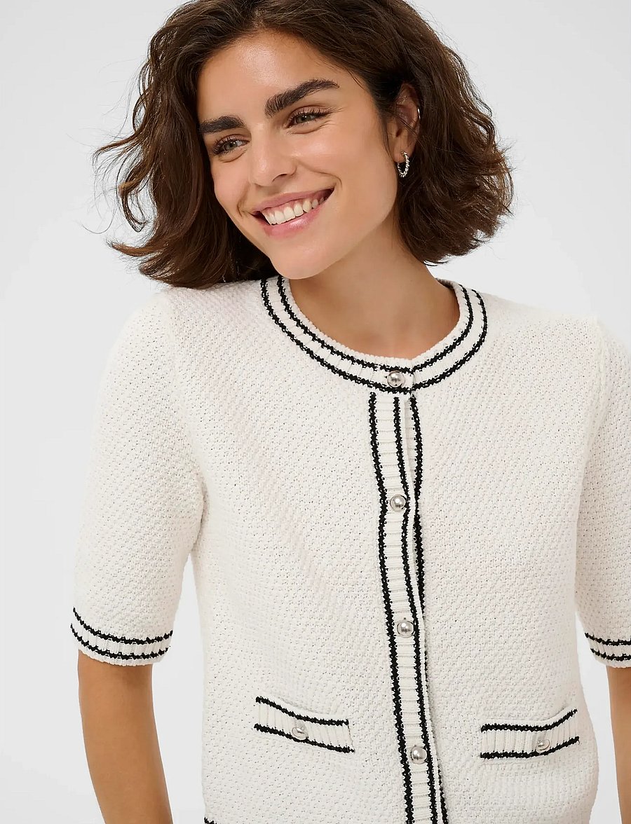 Kaffe - KAcoco Knit Cardigan - strickjacken - chalk - 5