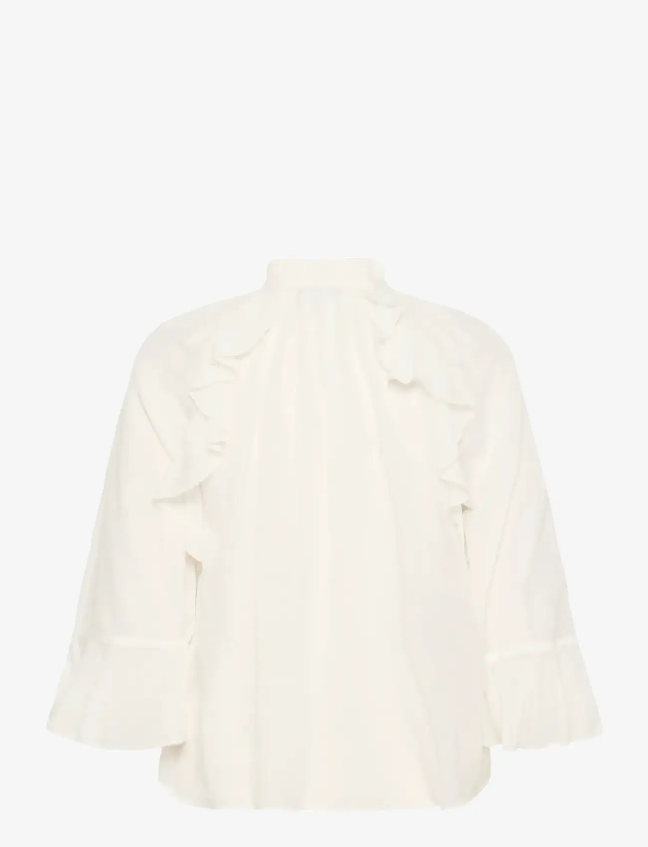 Kaffe - KAflora Blouse - long sleeved blouses - chalk - 2