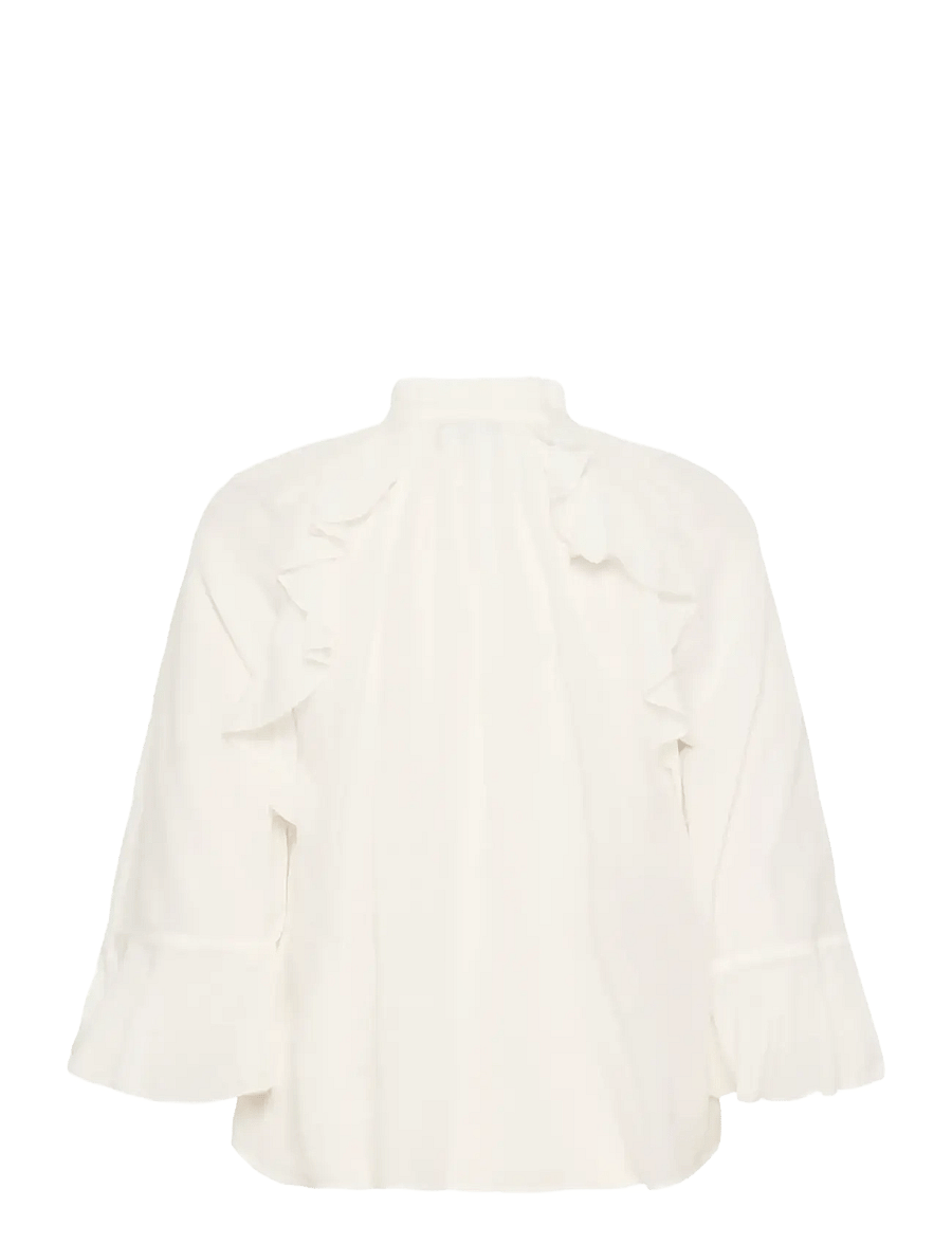 Kaffe - KAflora Blouse - trekvartærmede bluser - chalk - 2