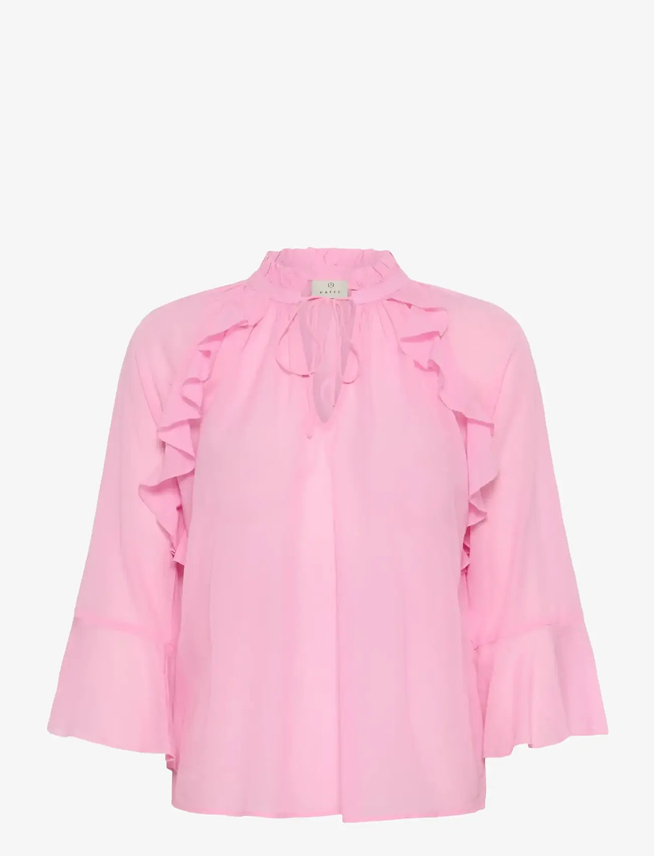 Kaffe - KAflora Blouse - long sleeved blouses - pink frosting - 1