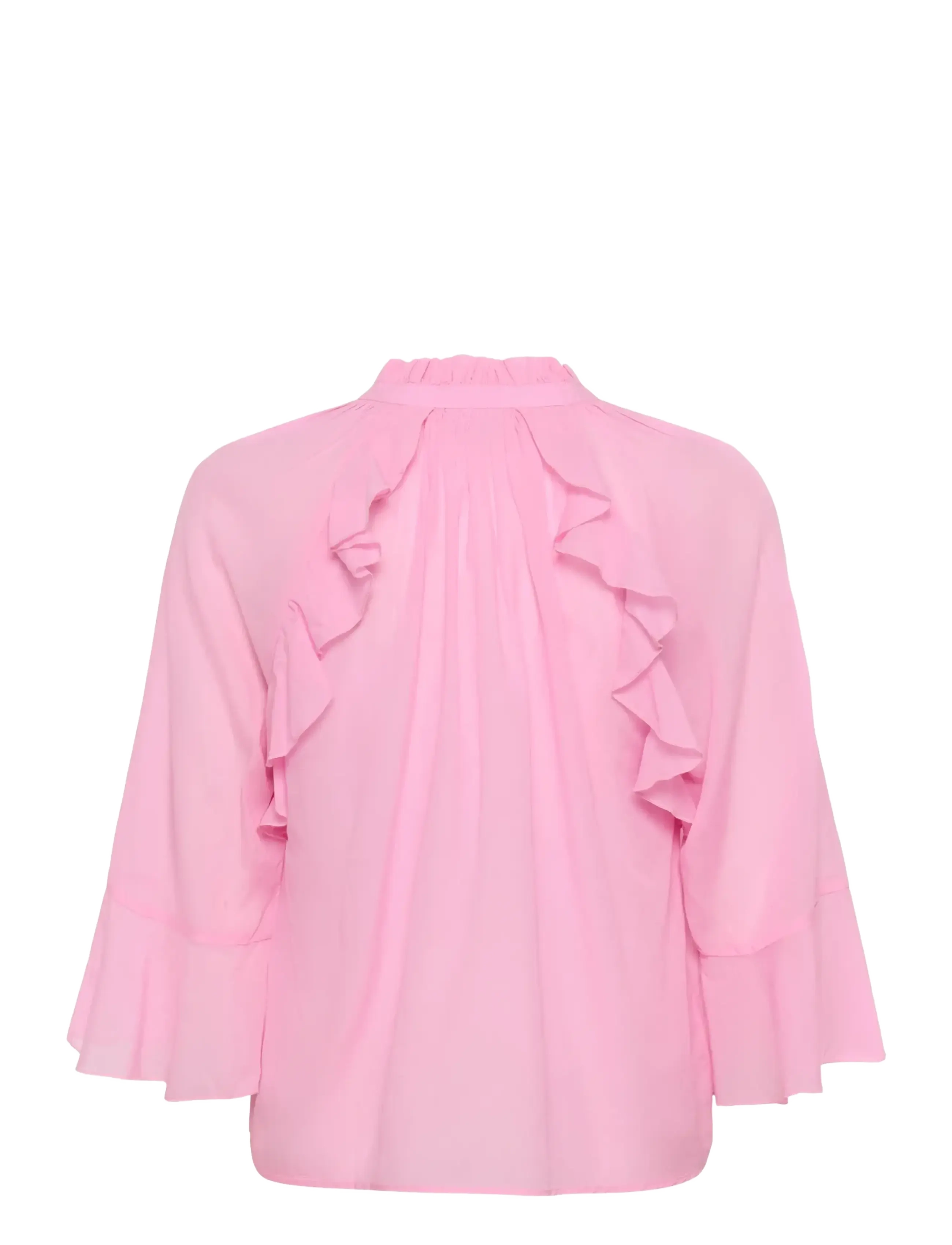 Kaffe - KAflora Blouse - long sleeved blouses - pink frosting - 2