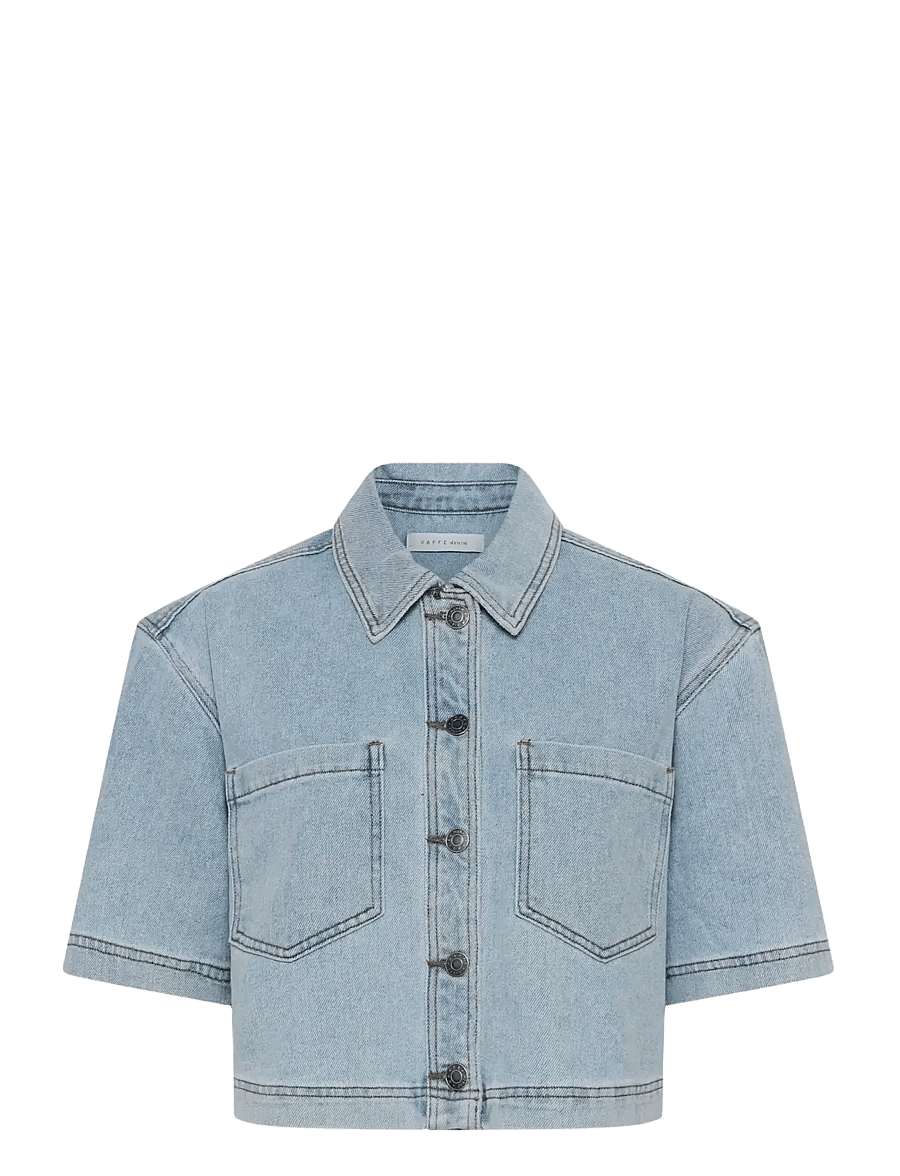 Kaffe - KAminna Denim Shirt - jeanshemden - light blue washed denim - 1