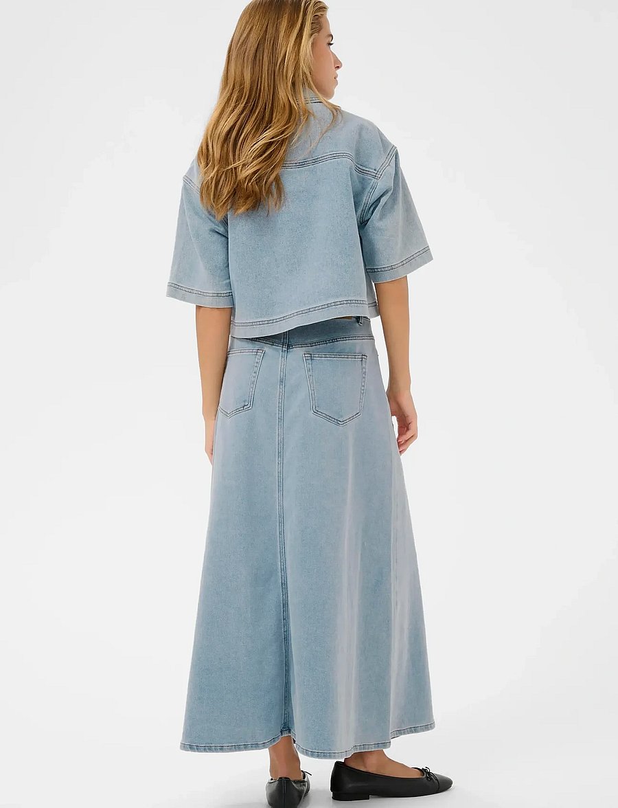 Kaffe - KAminna Denim Shirt - jeanshemden - light blue washed denim - 4
