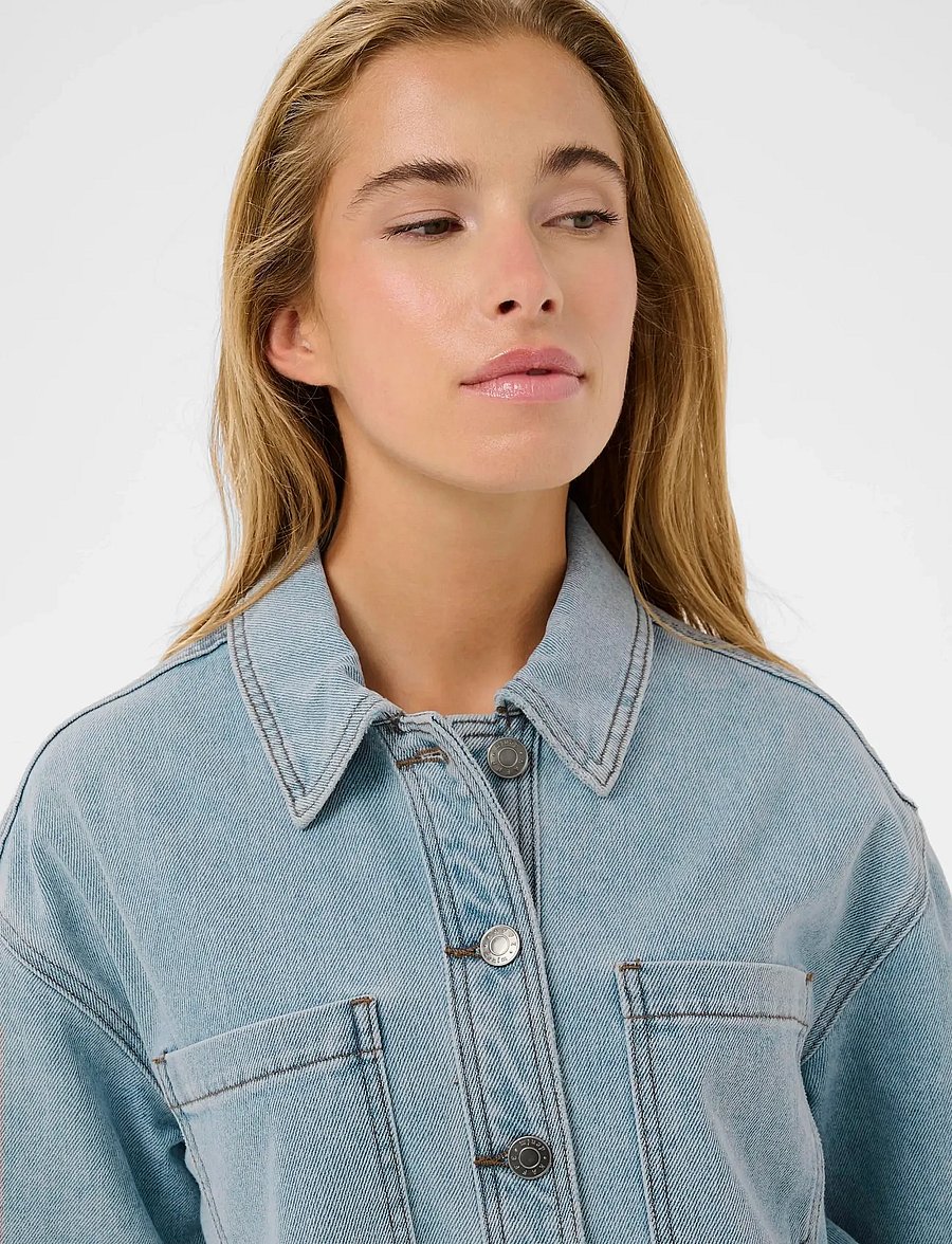 Kaffe - KAminna Denim Shirt - jeanshemden - light blue washed denim - 5
