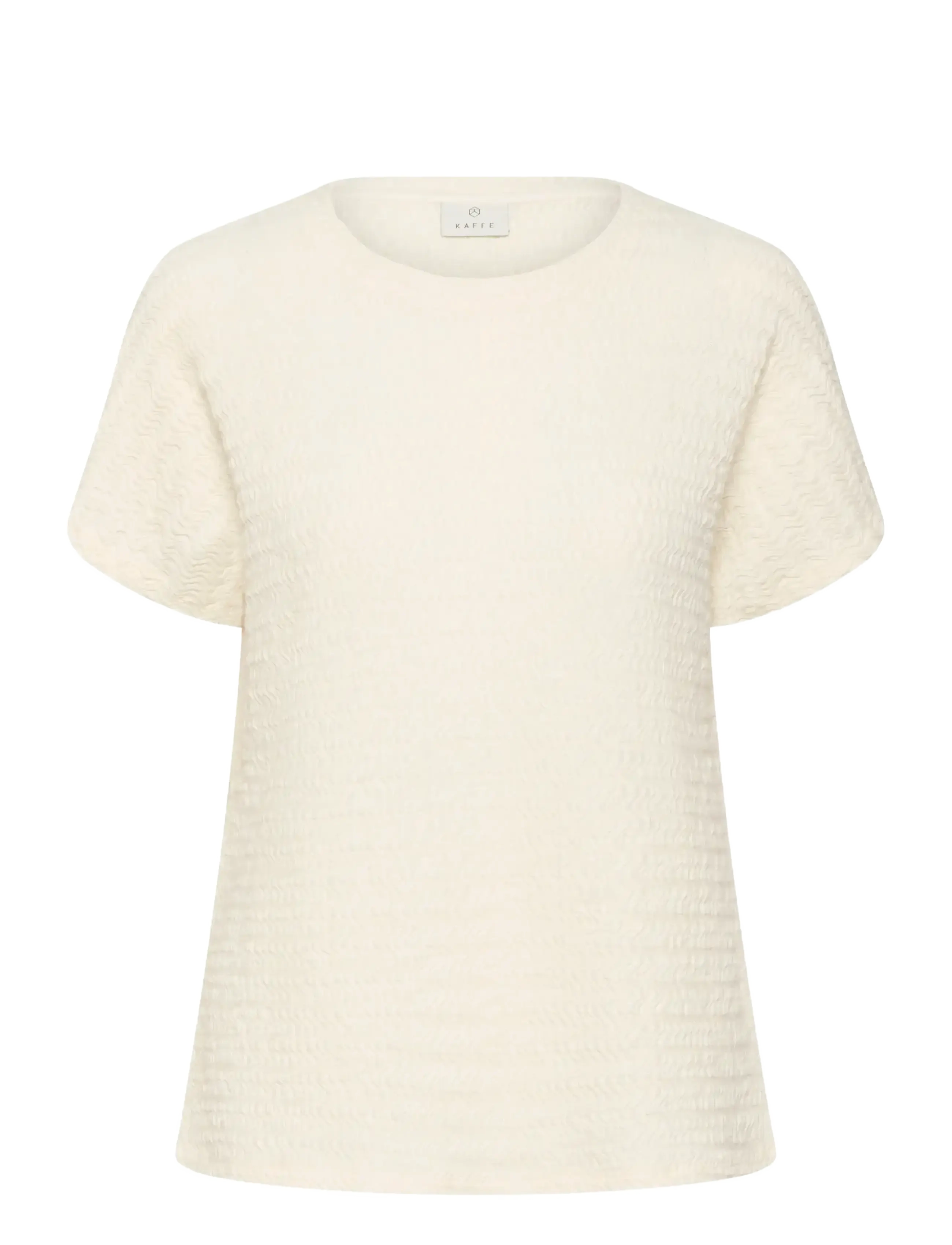 Kaffe KAfelicity s/s Blouse - Bluser & Skjorter - CHALK / cream