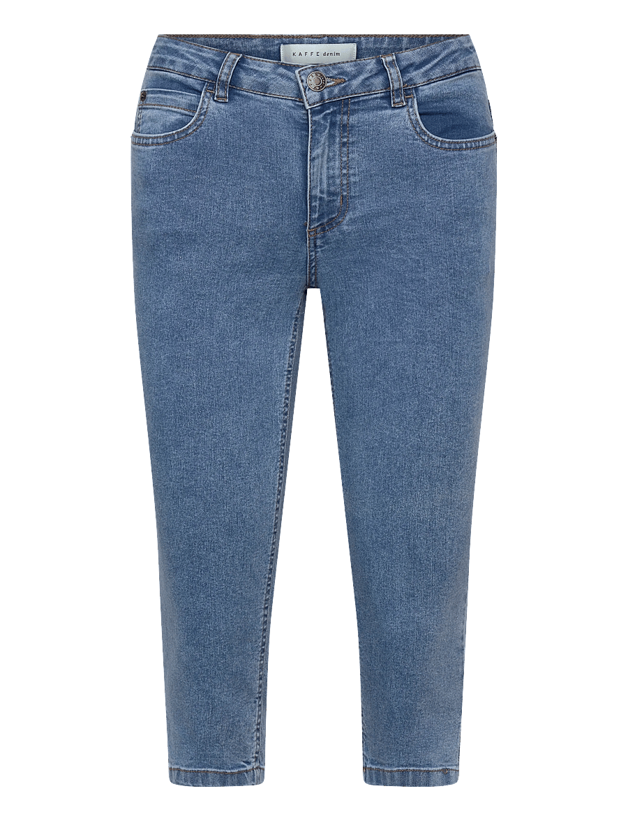 Kaffe - KAvilma Capri Jeans - kitsad teksad - washed blue denim - 1