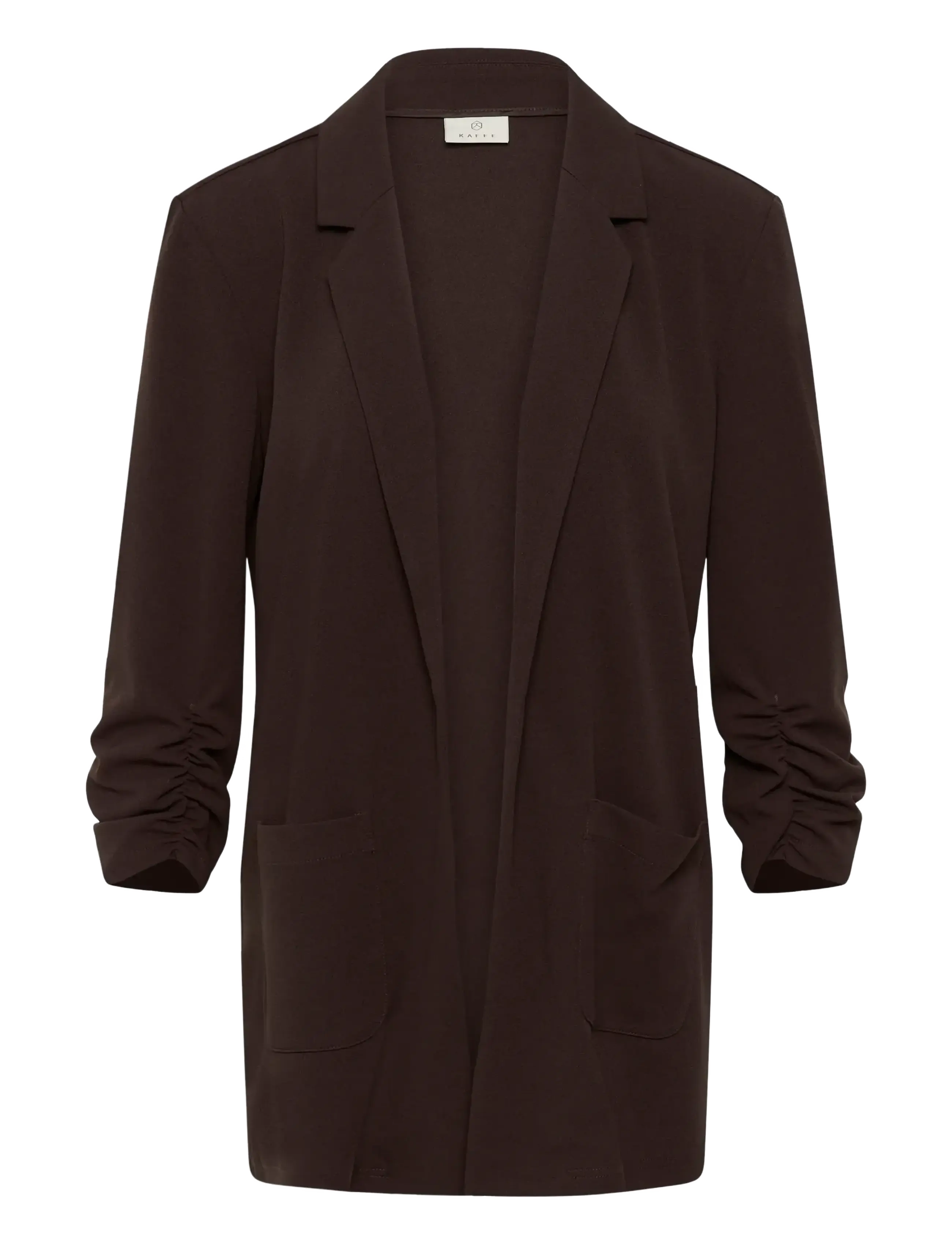 Kaffe KAphoebe 3/4 sleeve Blazer - Blazers - COFFEE BEAN / brown