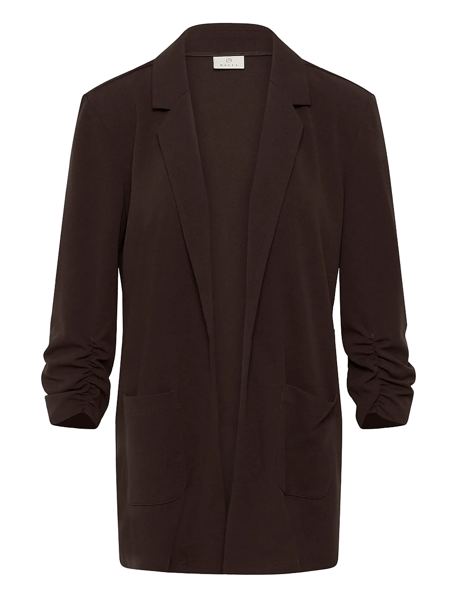 Kaffe - KAphoebe 3/4 sleeve Blazer - einreihige blazer - coffee bean - 1