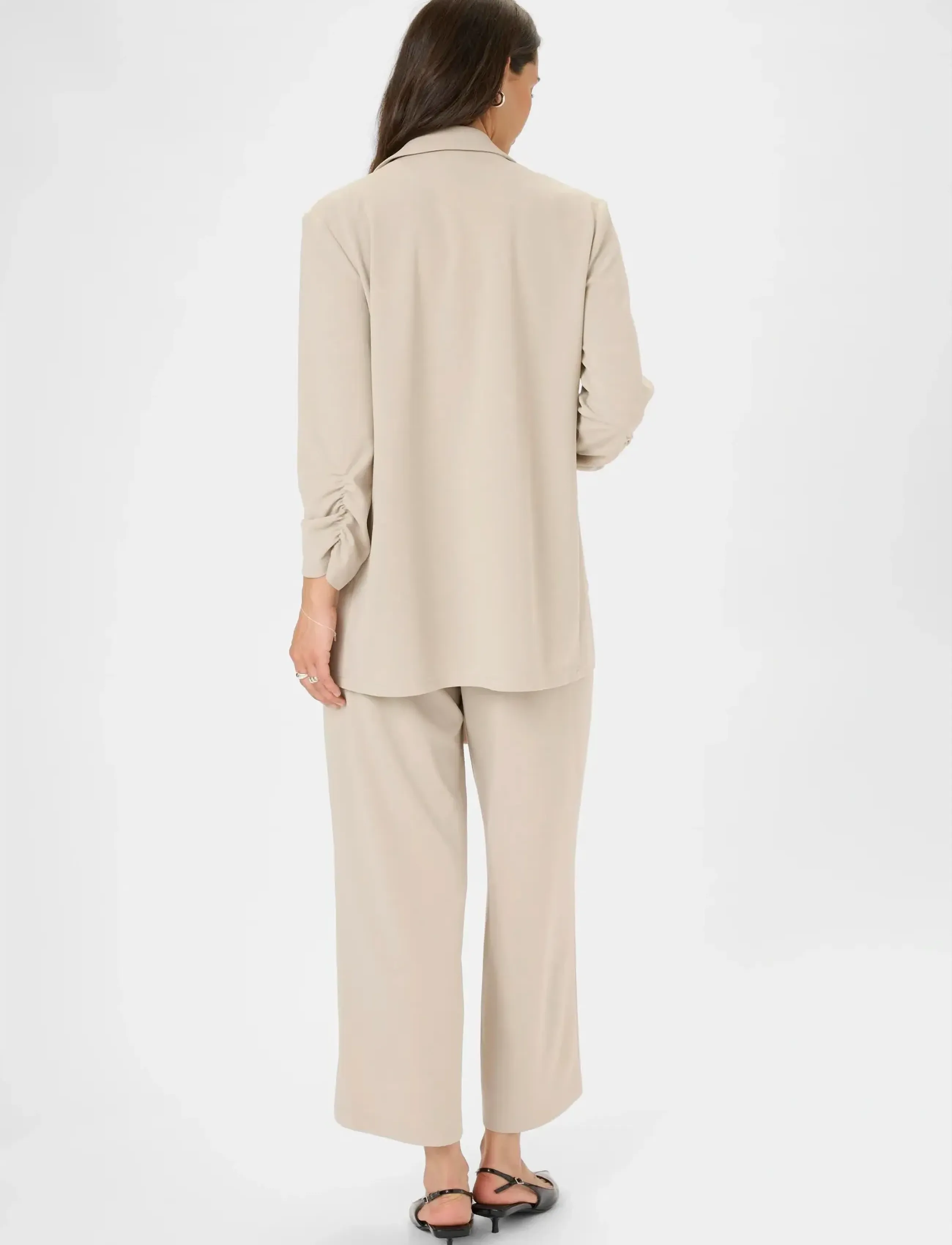Kaffe - KAphoebe 3/4 sleeve Blazer - einreihige blazer - feather gray - 4