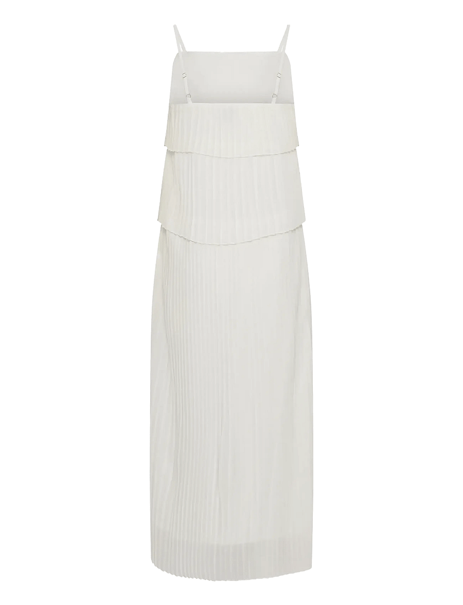 Kaffe - KAkiera Plissé Dress - sommarklänningar - chalk - 2