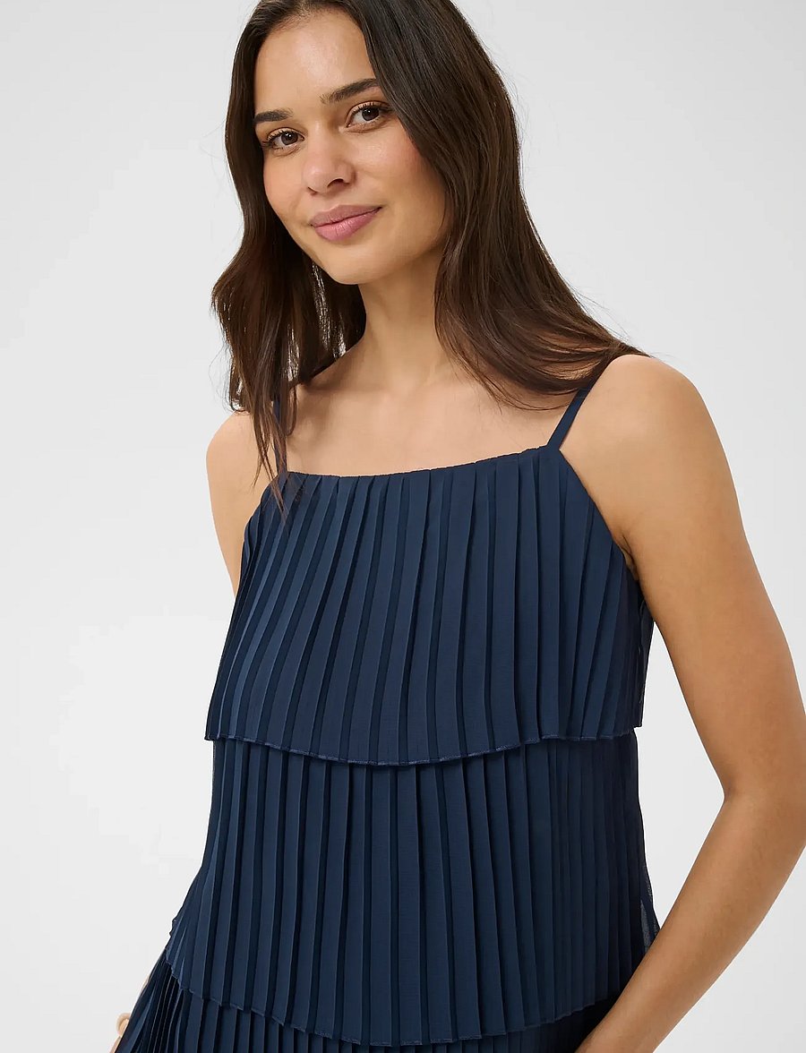 Kaffe - KAkiera Plissé Dress - sommerkleider - midnight marine - 4