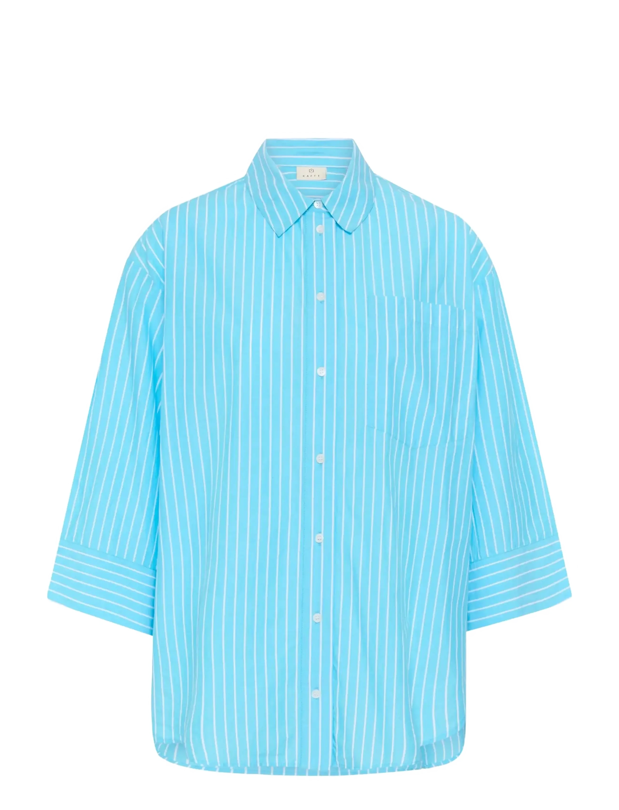 Kaffe KAharlow shirt - Officewear - AQUARIUS CHALK STRIPE / blue