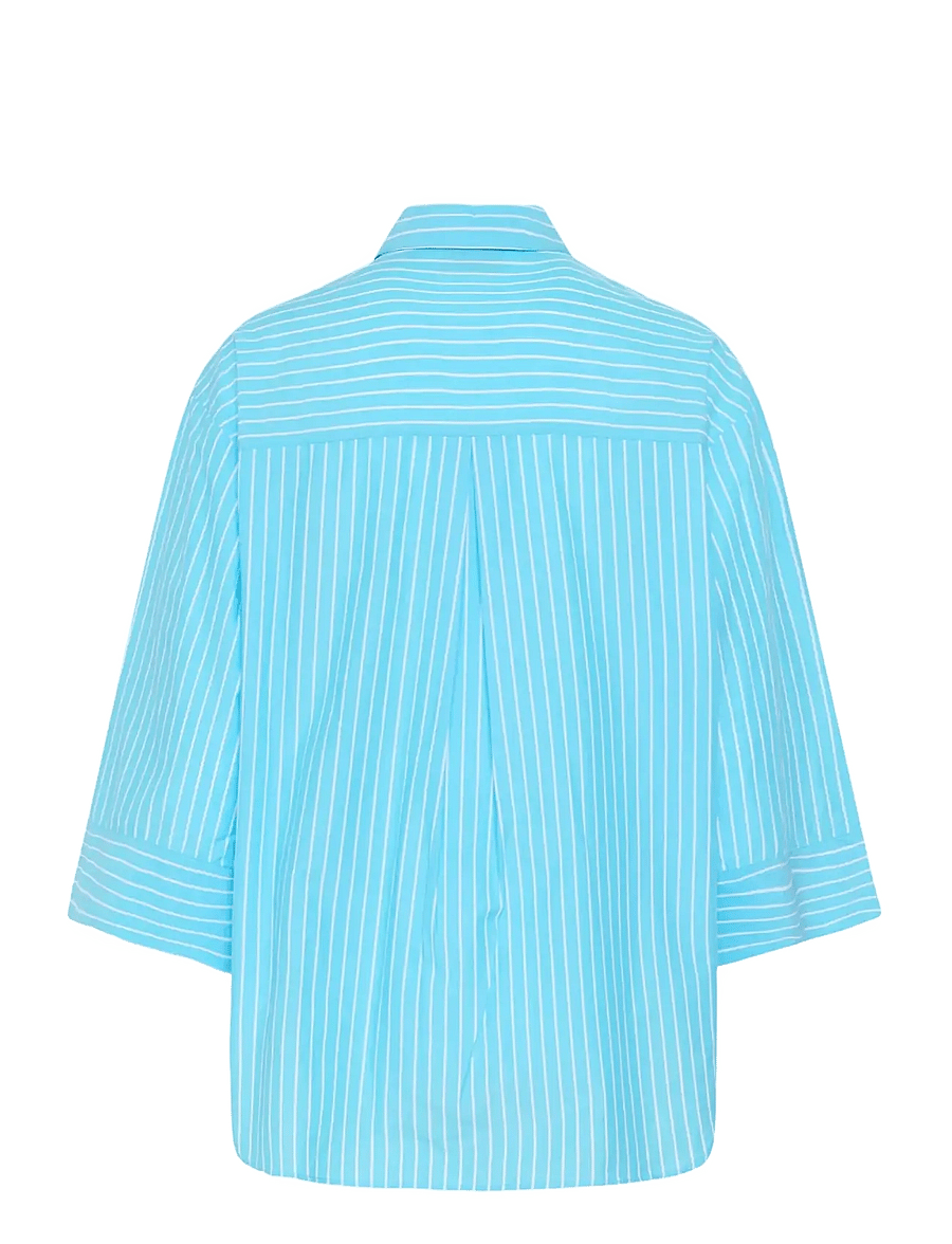 Kaffe - KAharlow shirt - langärmlige hemden - aquarius chalk stripe - 2