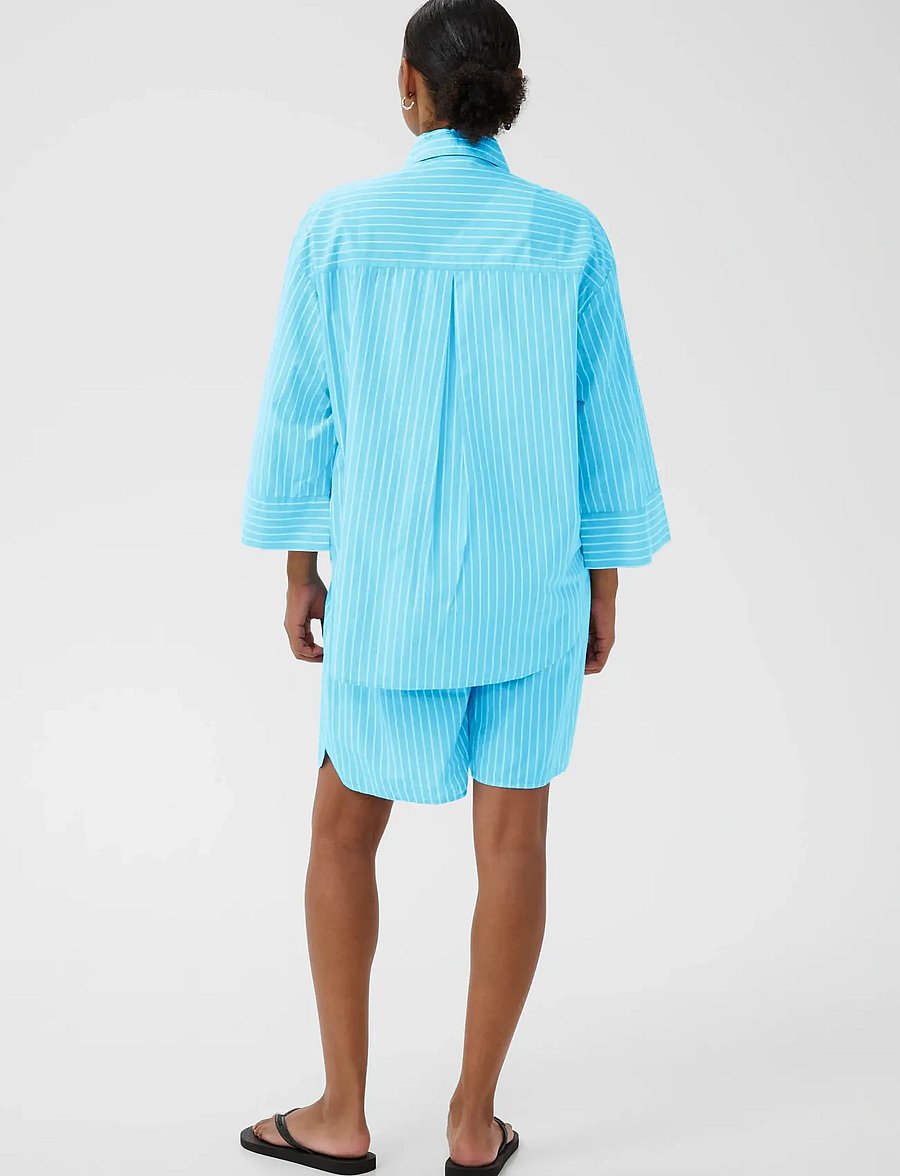 Kaffe - KAharlow shirt - langärmlige hemden - aquarius chalk stripe - 4