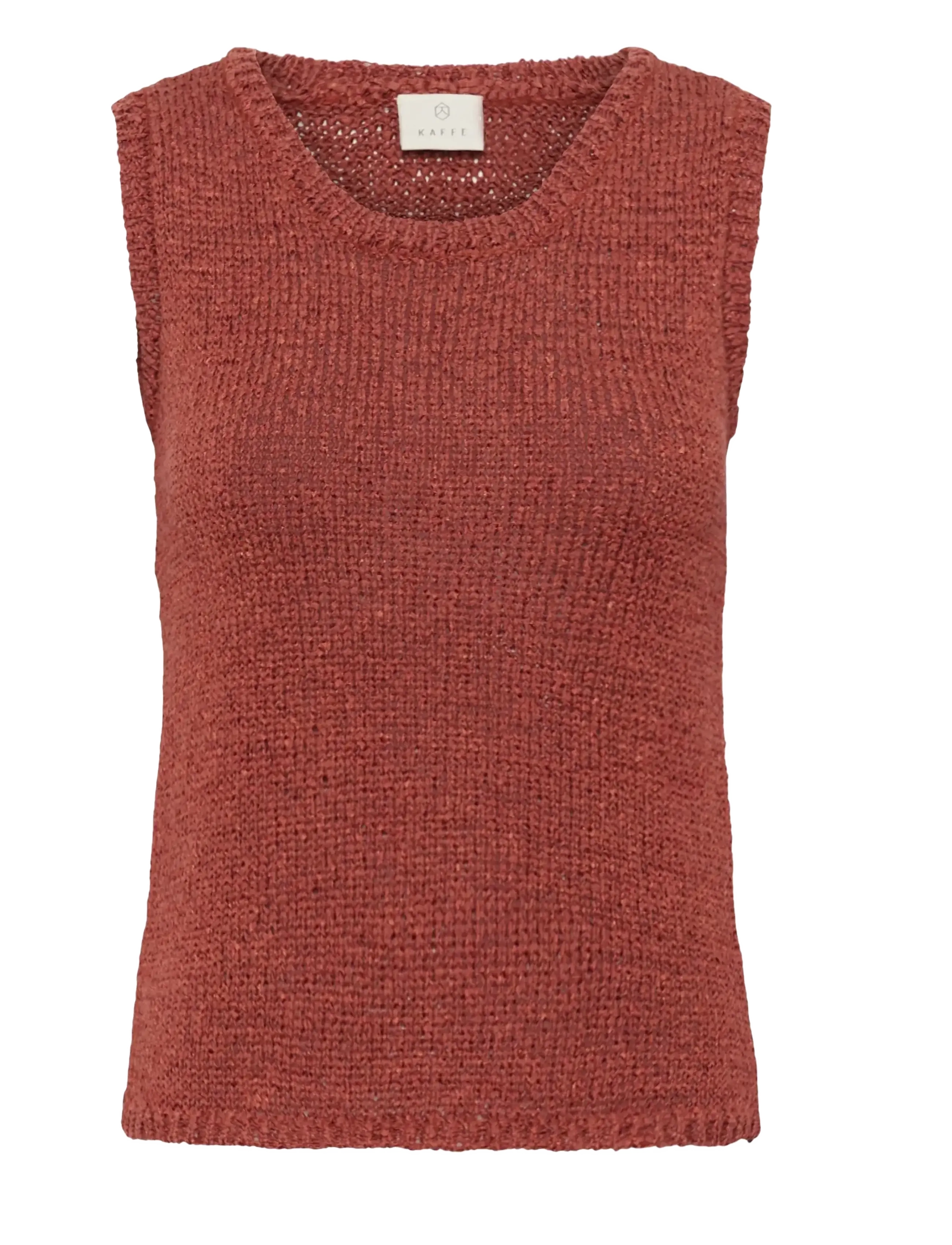KAFFE Kasilivia Oberteil Braun - XL - Damen