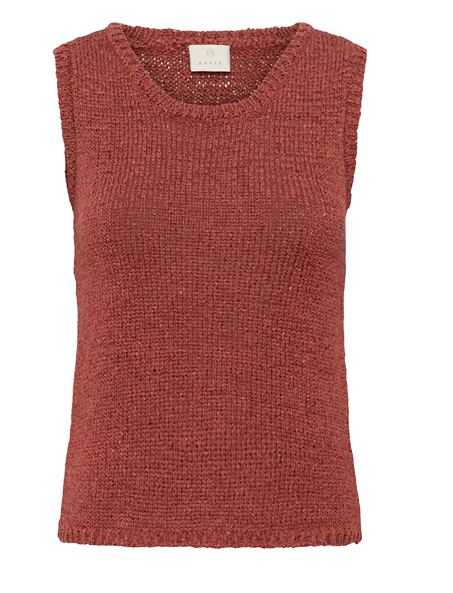 Kaffe - KAsilivia Top - strickwesten - henna - 1